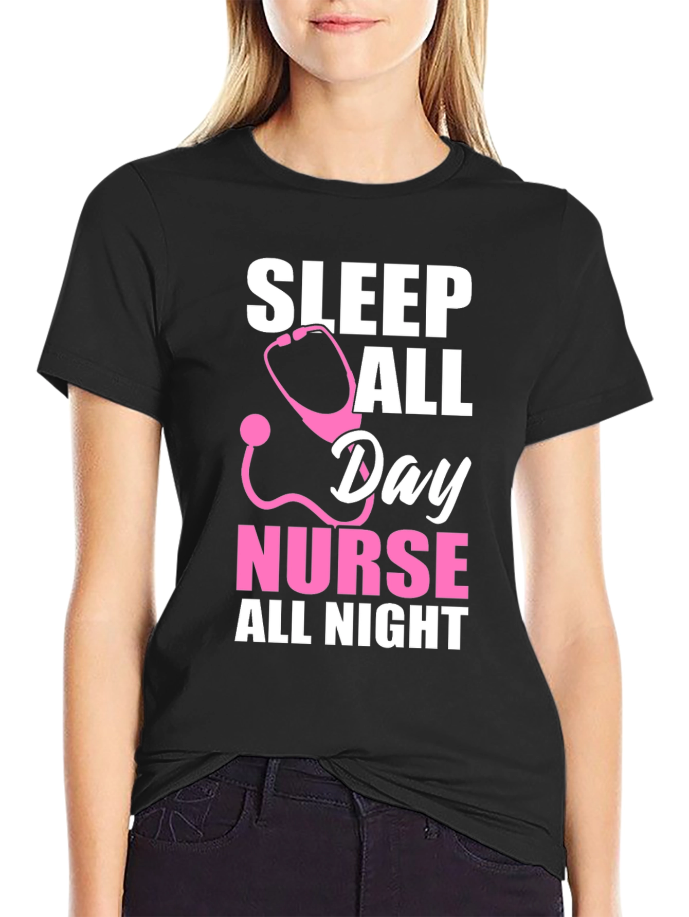 Nurse Sleep All Day T-Shirt