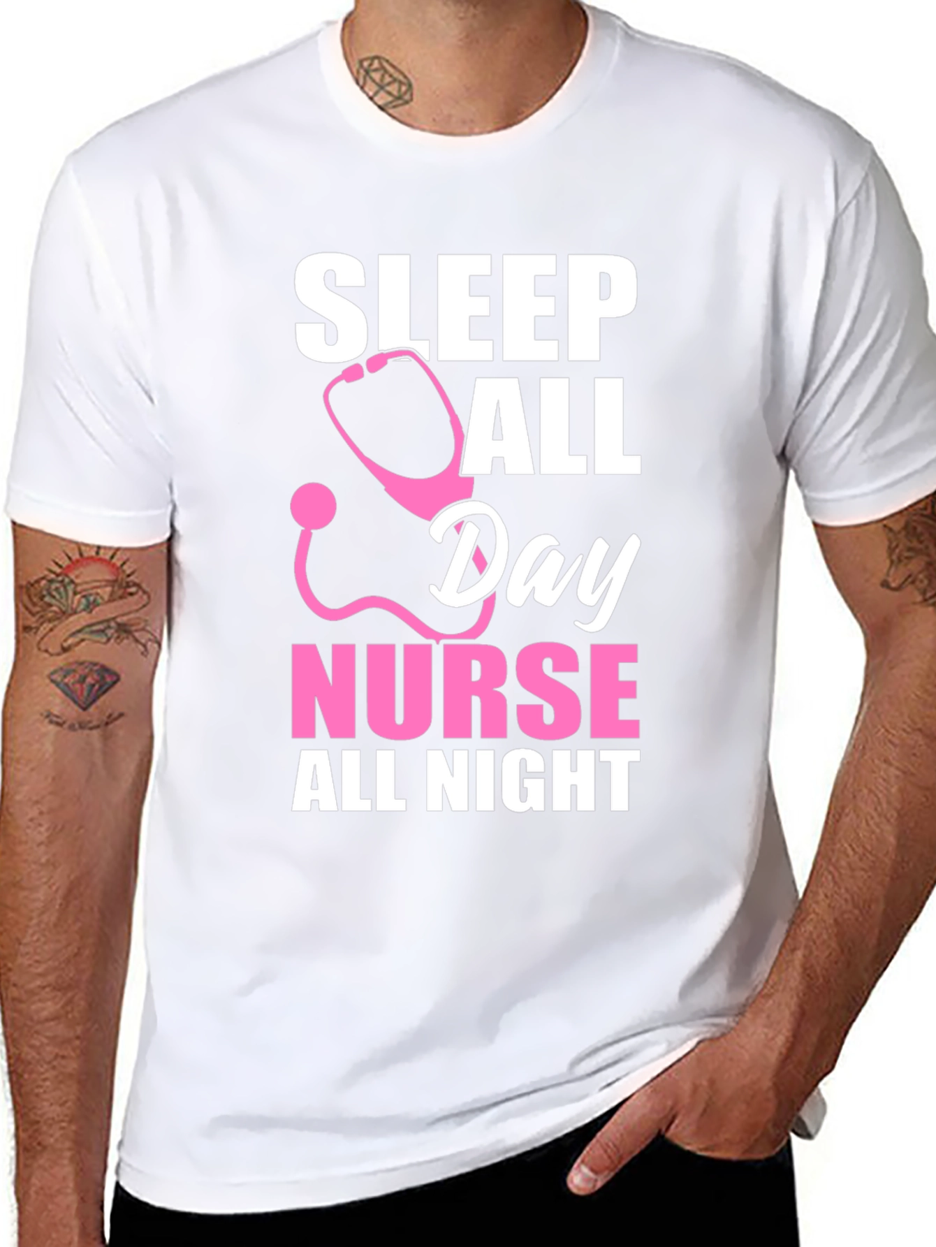 Nurse Sleep All Day T-Shirt