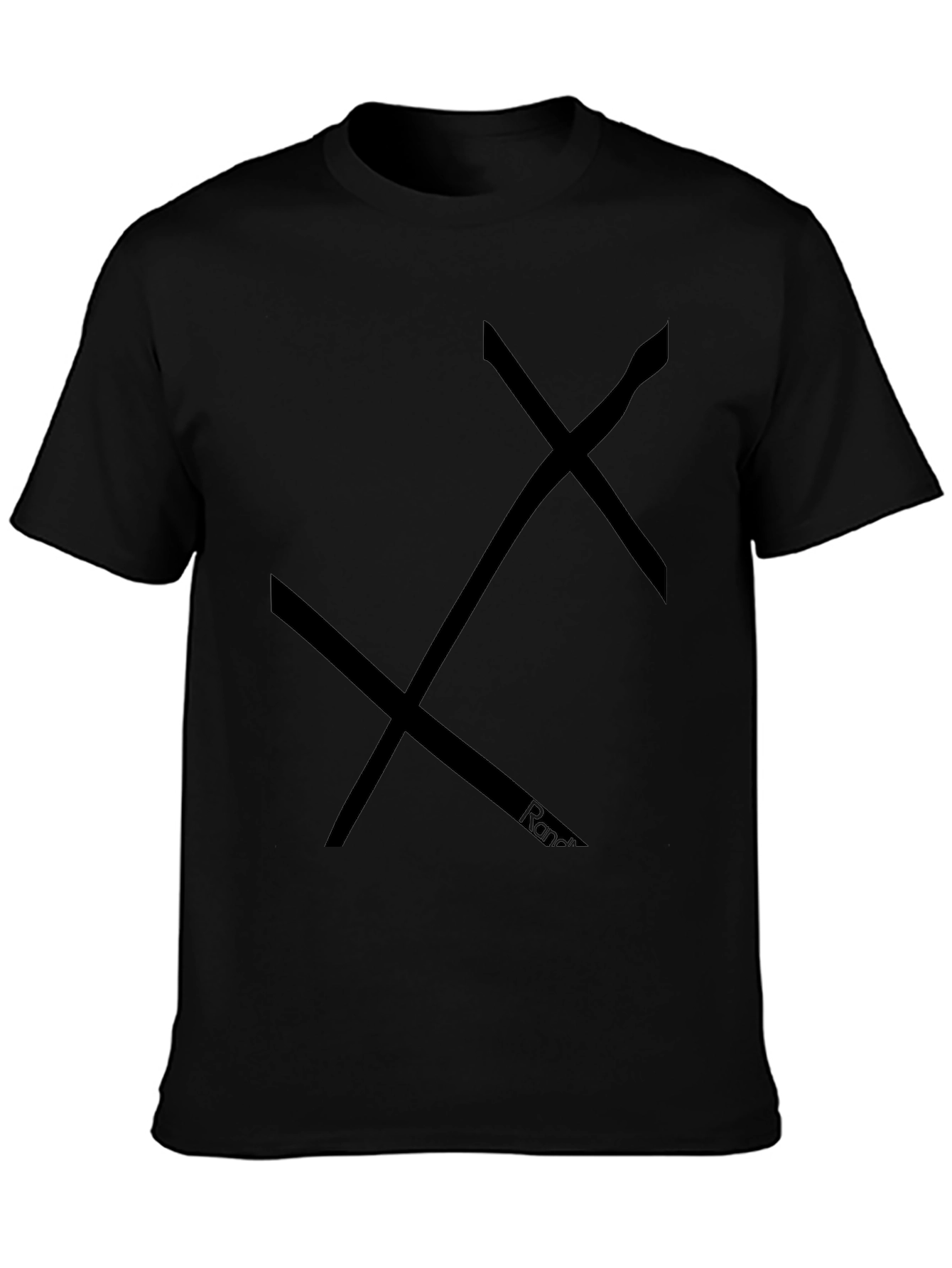 Abstract Black Graphic Tee - Unisex