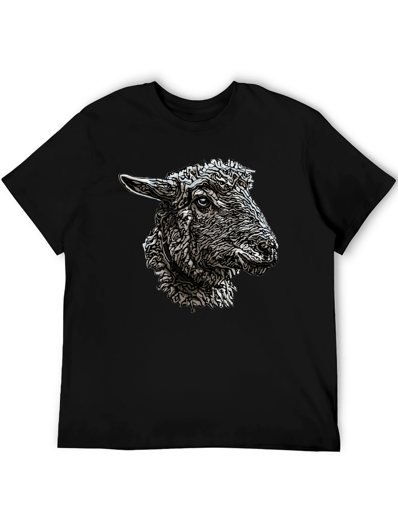 Black Sheep Graphic Tee - Unique Animal Design