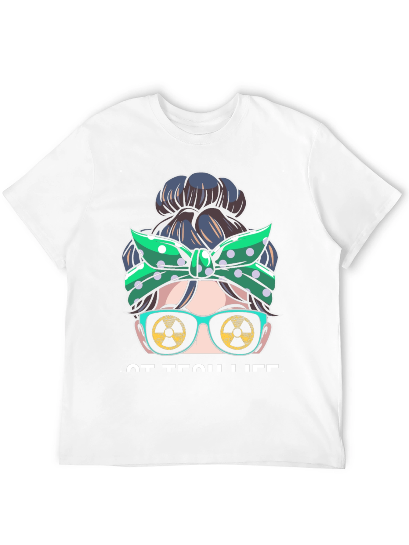 Rad Tech Life Messy Bun T-Shirt