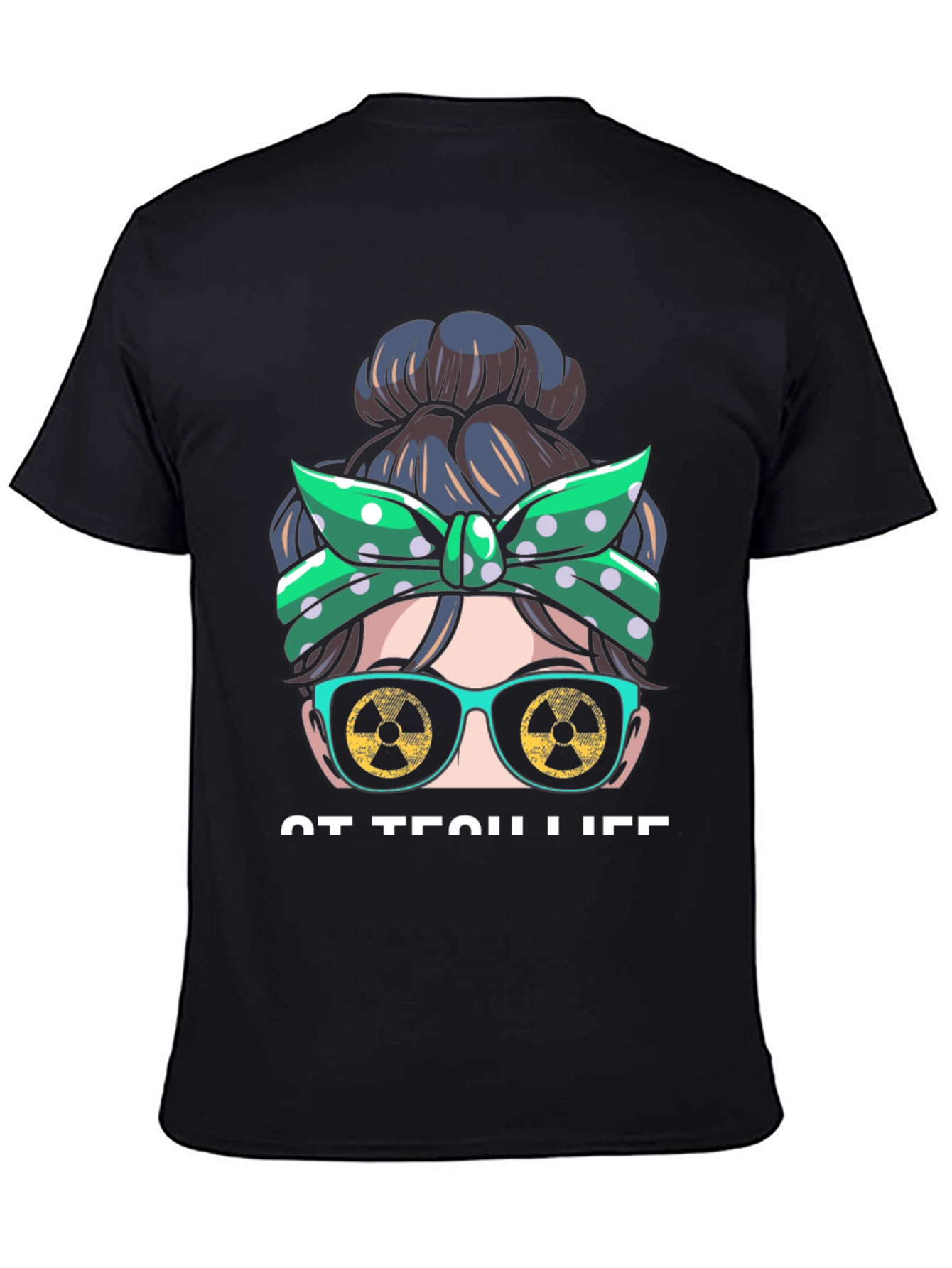 Rad Tech Life Messy Bun T-Shirt
