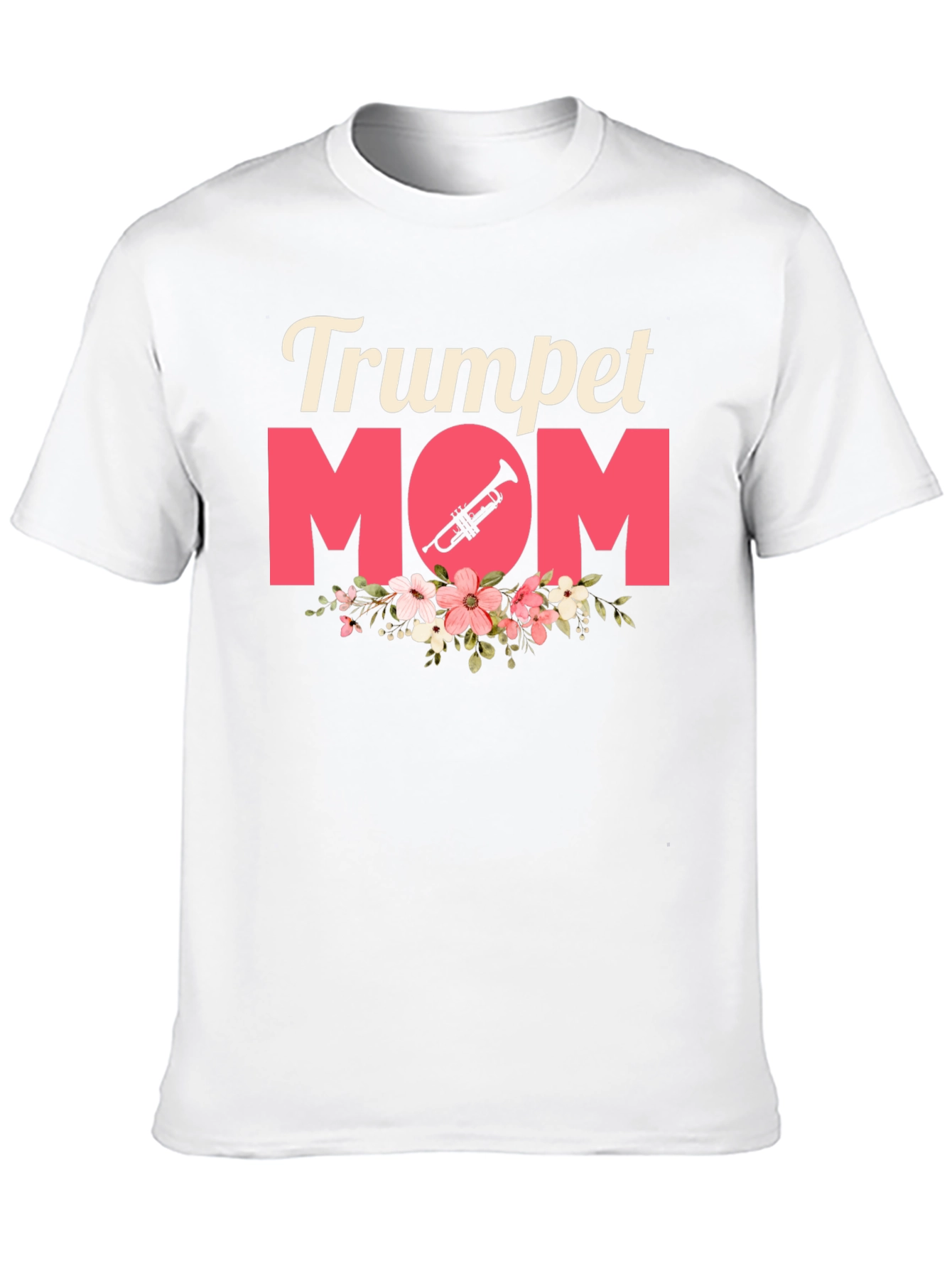 Trumpet Mom Graphic Tee - Musical Mothers Day Gift