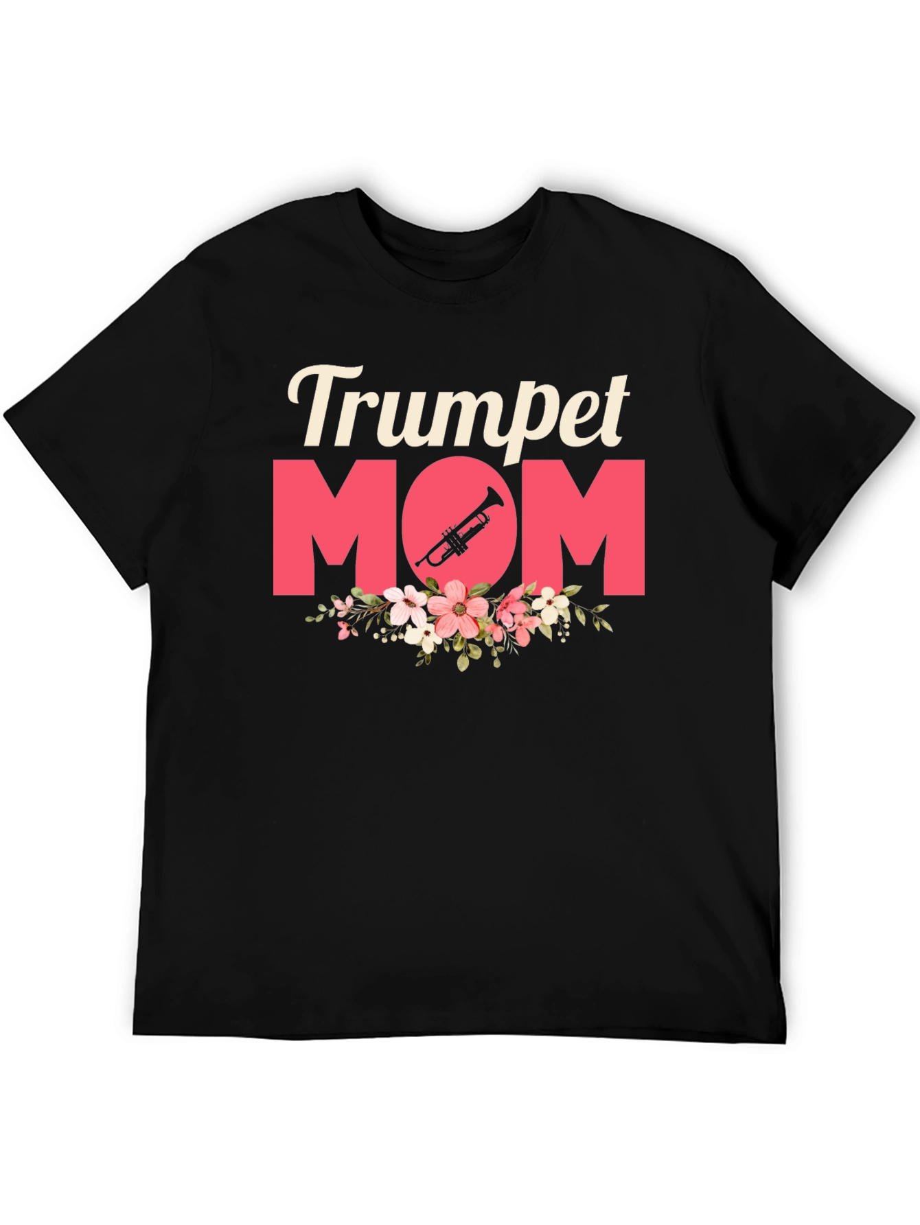 Trumpet Mom Graphic Tee - Musical Mothers Day Gift