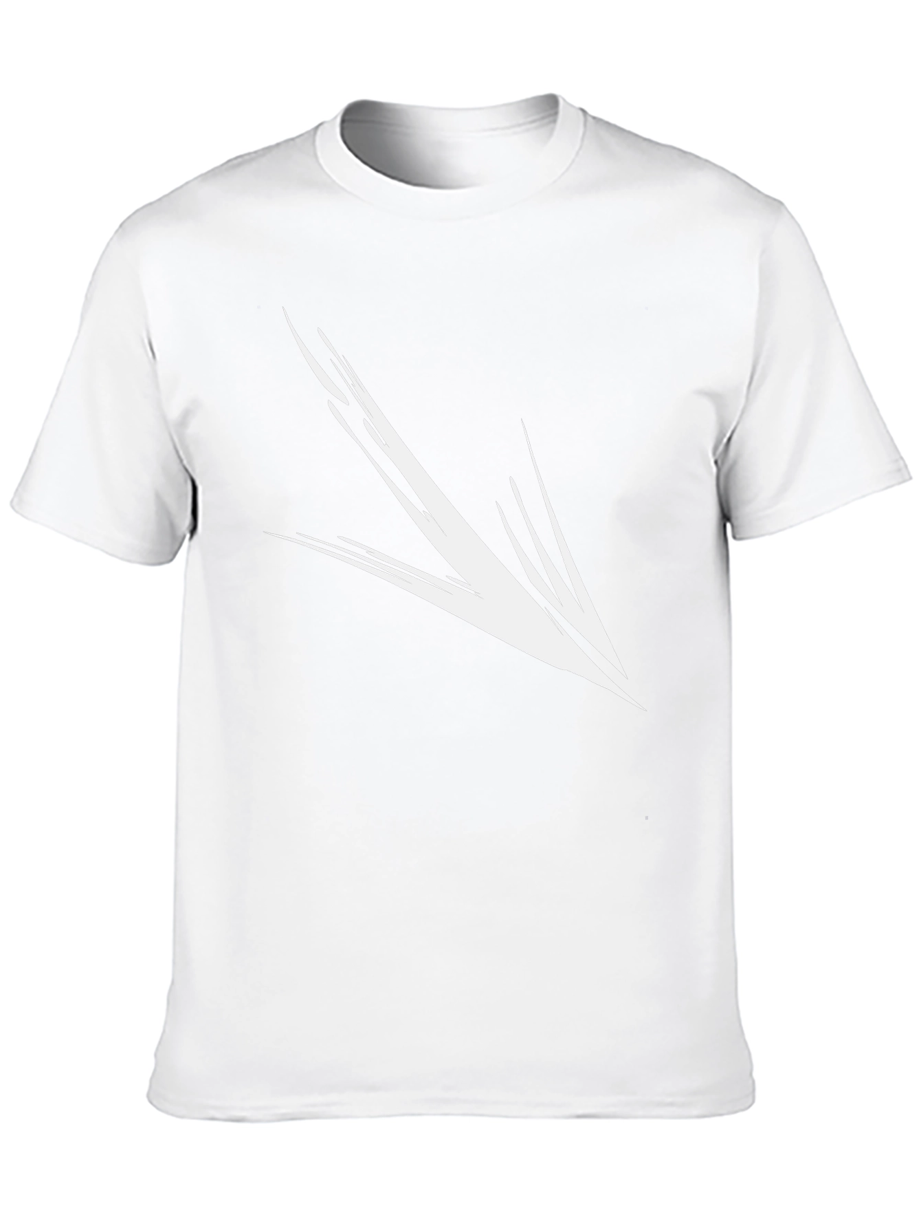 Black T-Shirt with Abstract Arrow Graphic