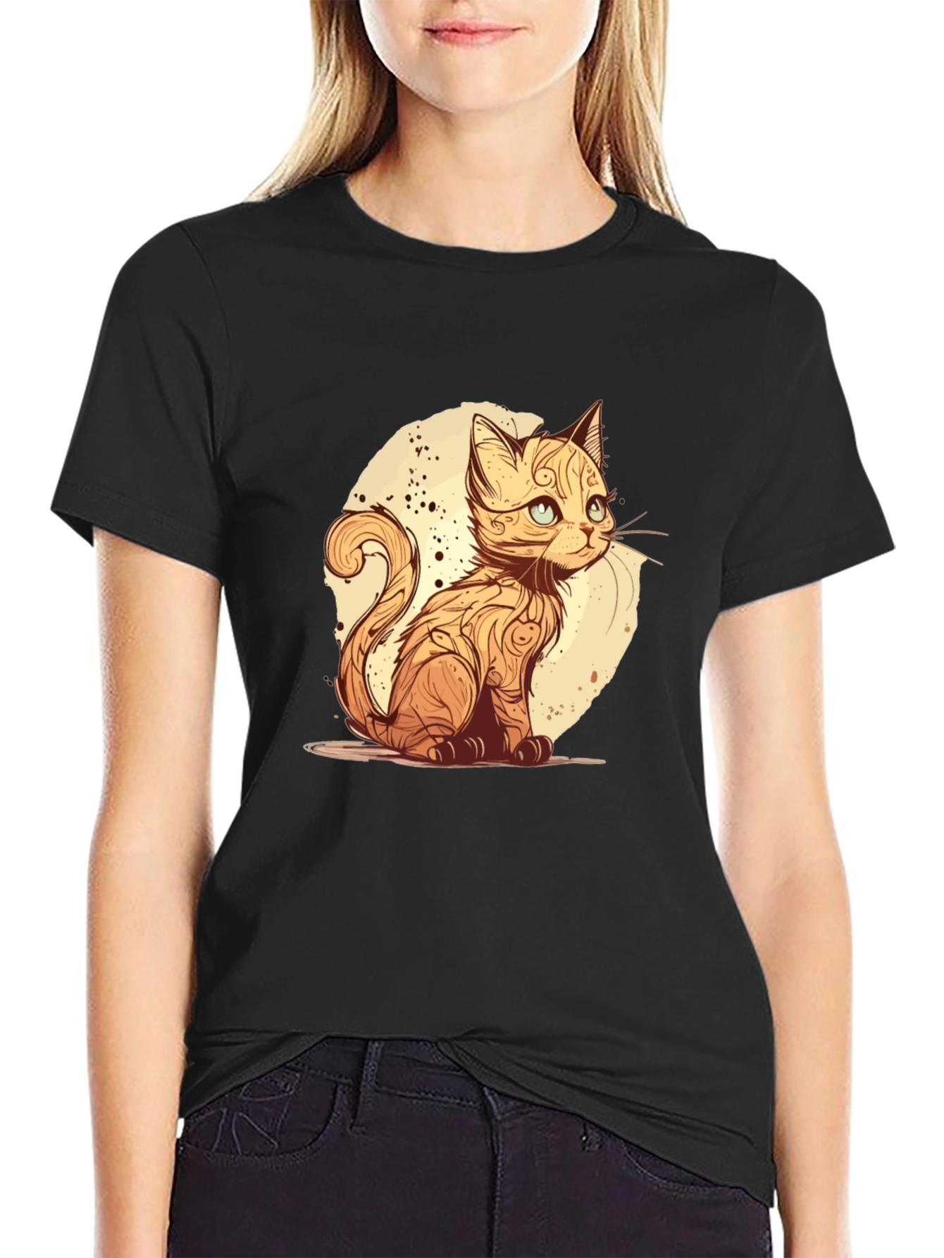 Cat Art T-Shirt - Stylish Graphic Tee