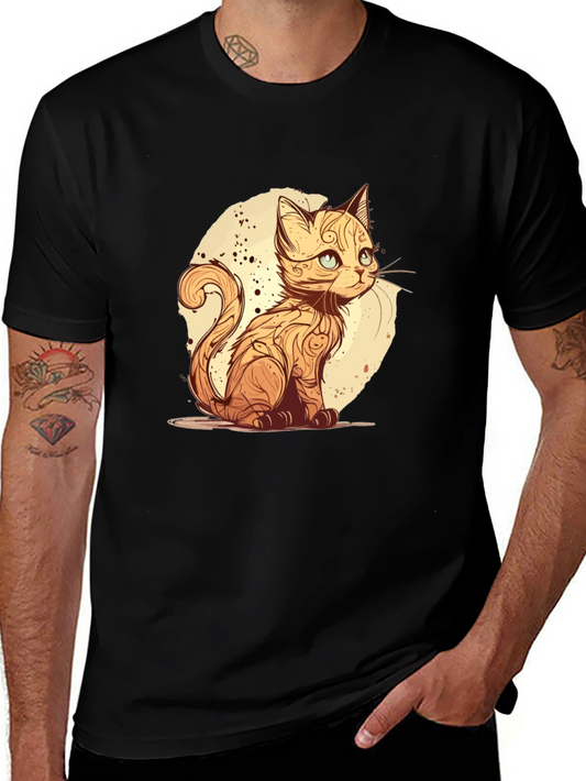 Cat Art T-Shirt - Stylish Graphic Tee