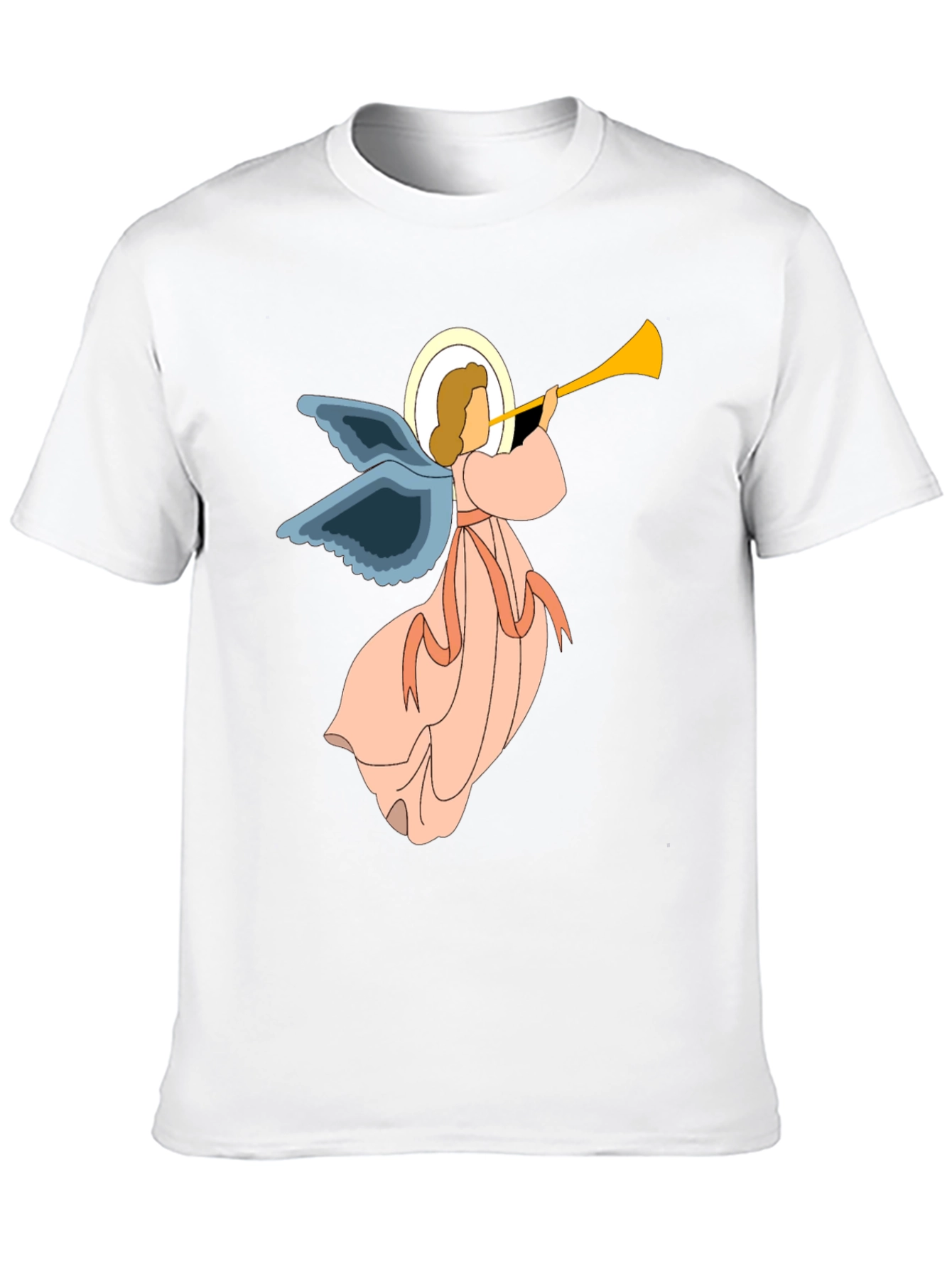 Angel Trumpet Graphic Tee - Unisex Black T-Shirt