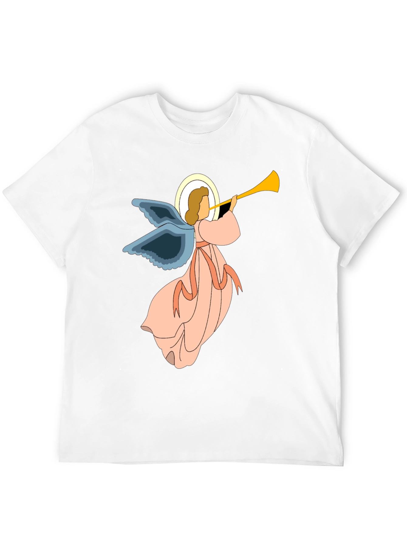 Angel Trumpet Graphic Tee - Unisex Black T-Shirt