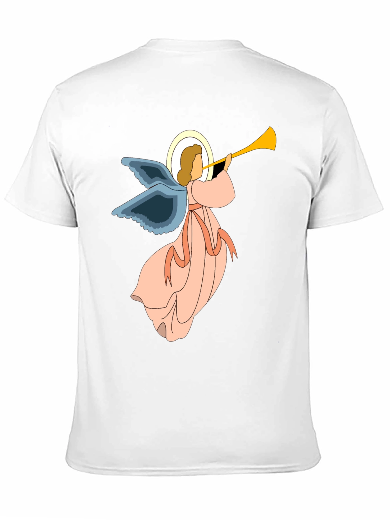 Angel Trumpet Graphic Tee - Unisex Black T-Shirt