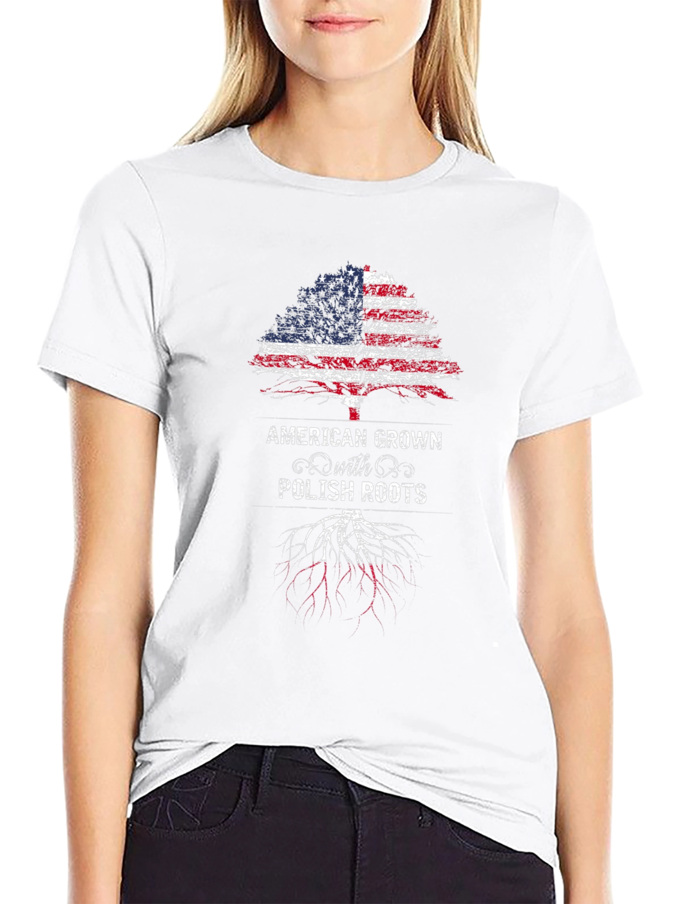 American Grown with Polish Roots T-Shirt