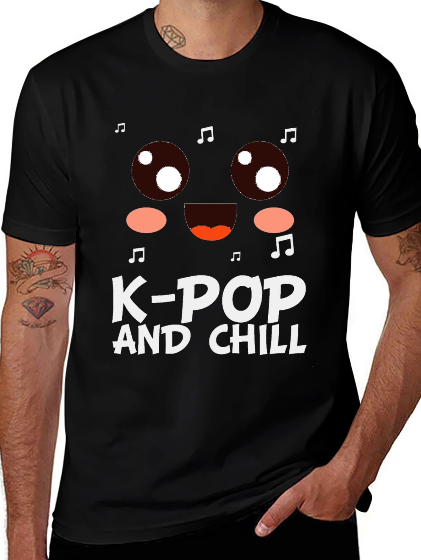 K-Pop and Chill Graphic T-Shirt