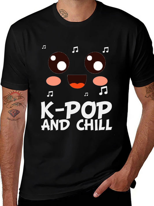K-Pop and Chill Graphic T-Shirt