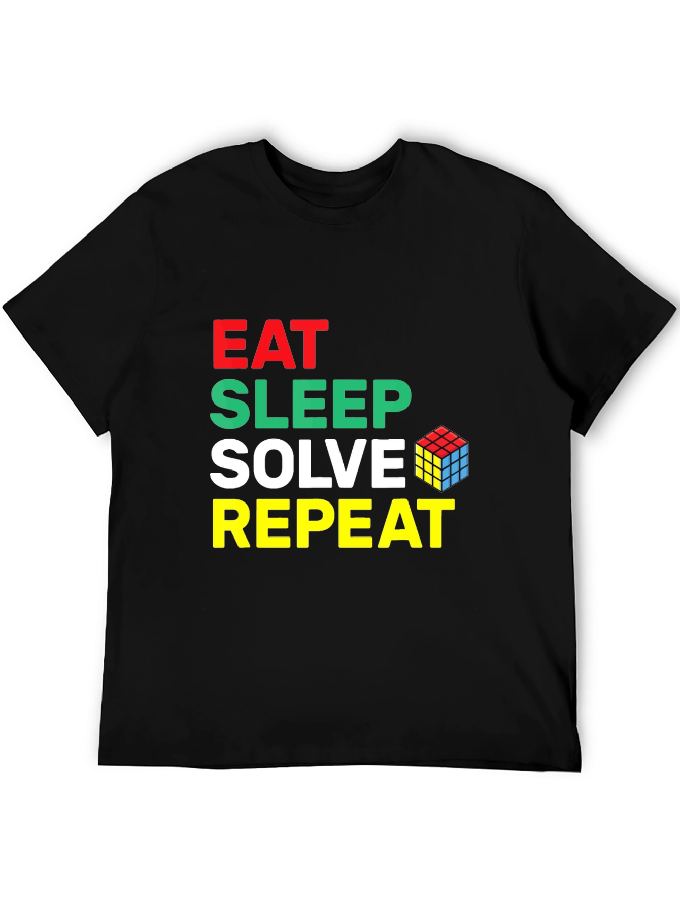 Eat Sleep Solve Repeat Rubiks Cube T-Shirt