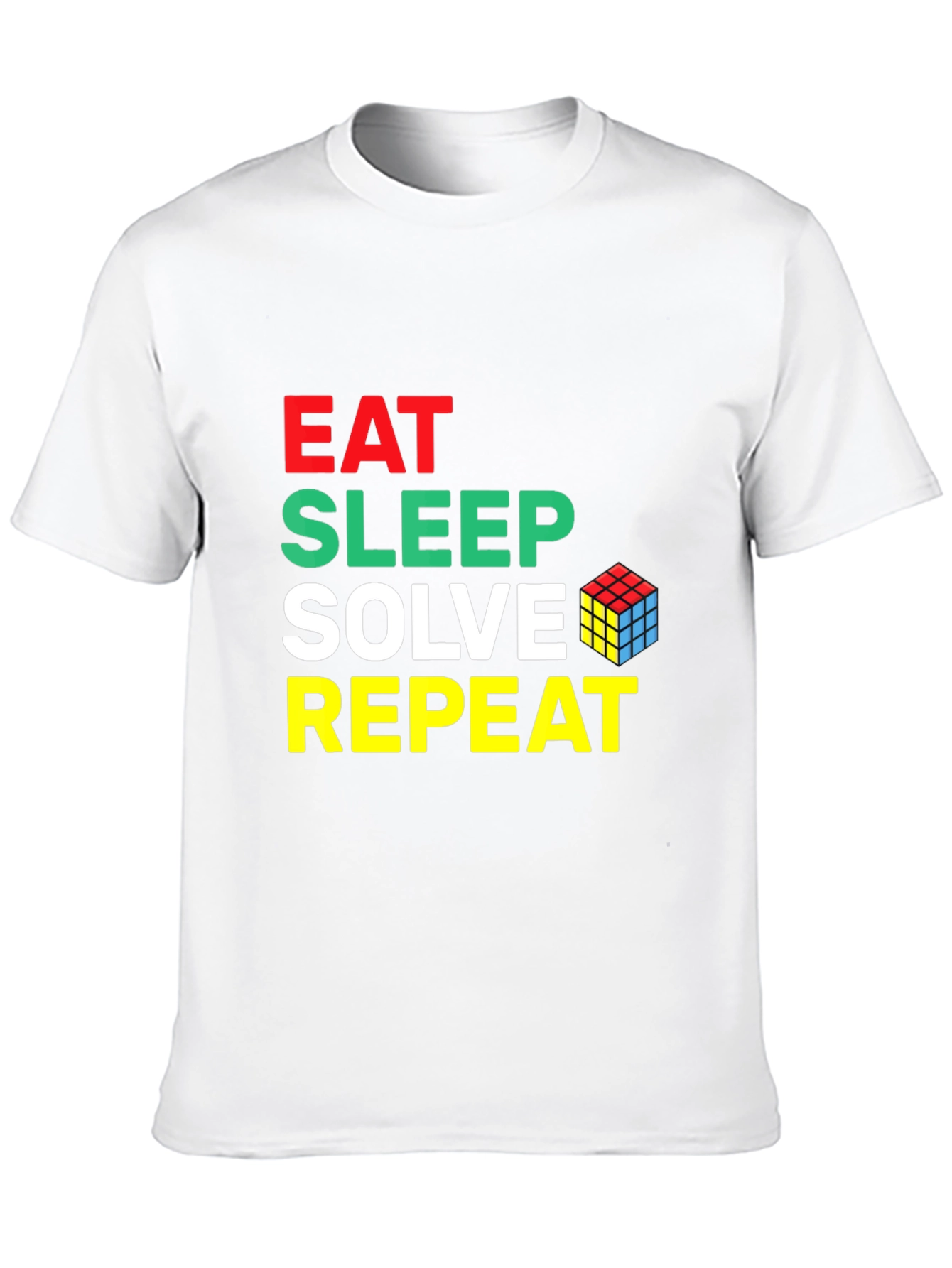 Eat Sleep Solve Repeat Rubiks Cube T-Shirt