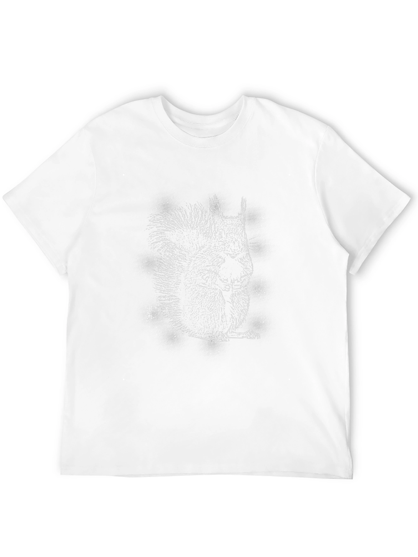 Squirrel Graphic Tee - Black Cotton T-Shirt