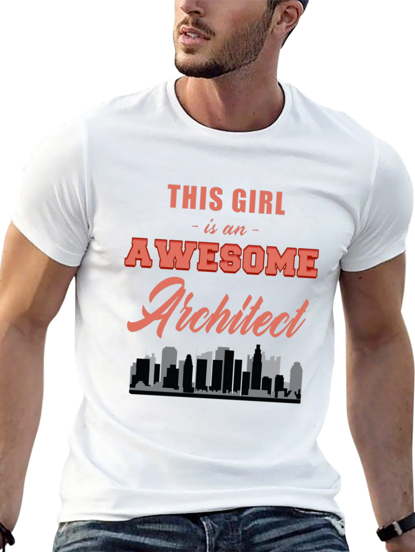 Awesome Architect Graphic Tee - Black Cotton T-Shirt
