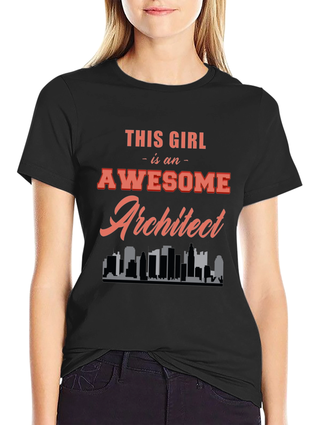 Awesome Architect Graphic Tee - Black Cotton T-Shirt
