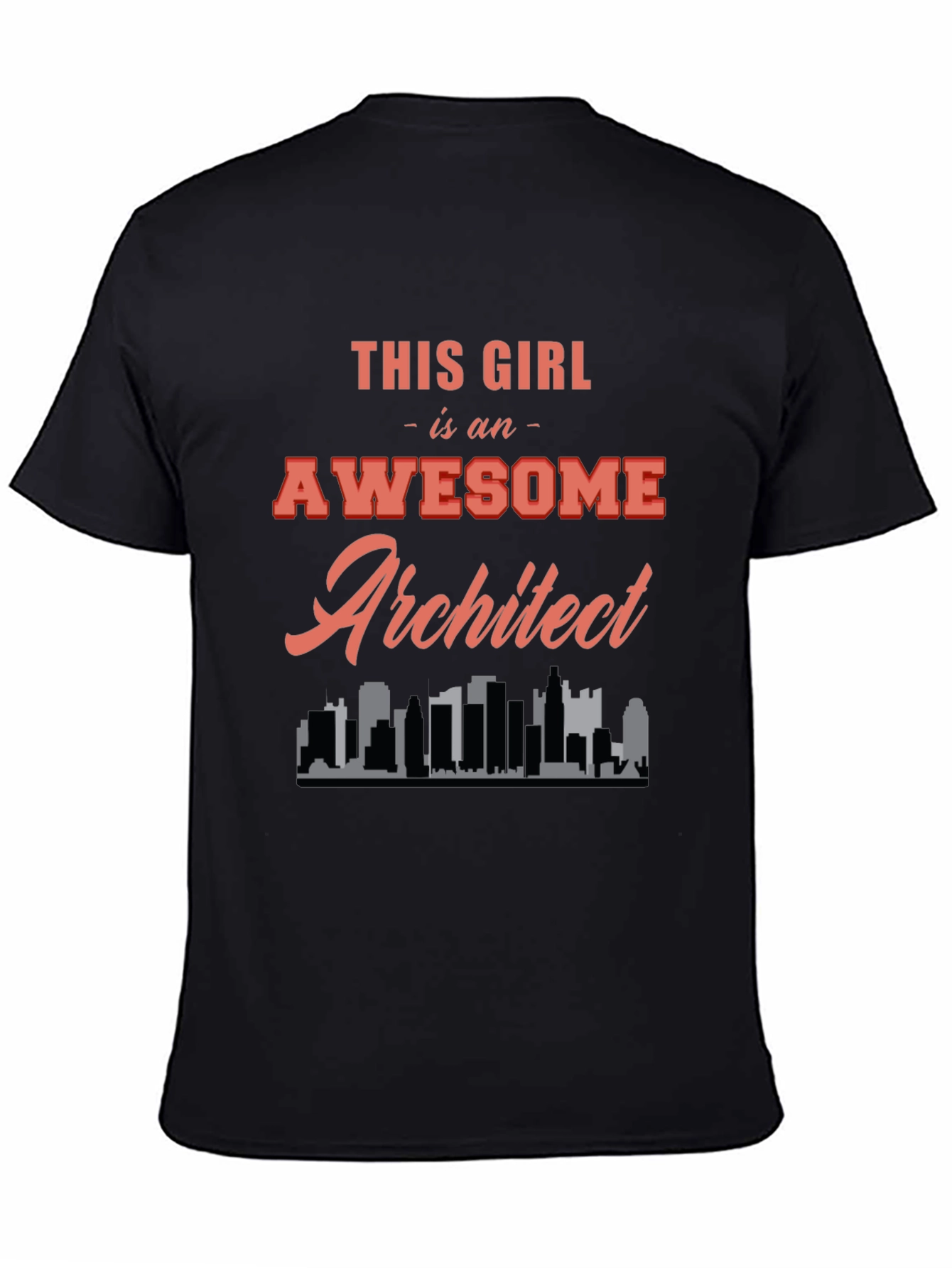 Awesome Architect Graphic Tee - Black Cotton T-Shirt