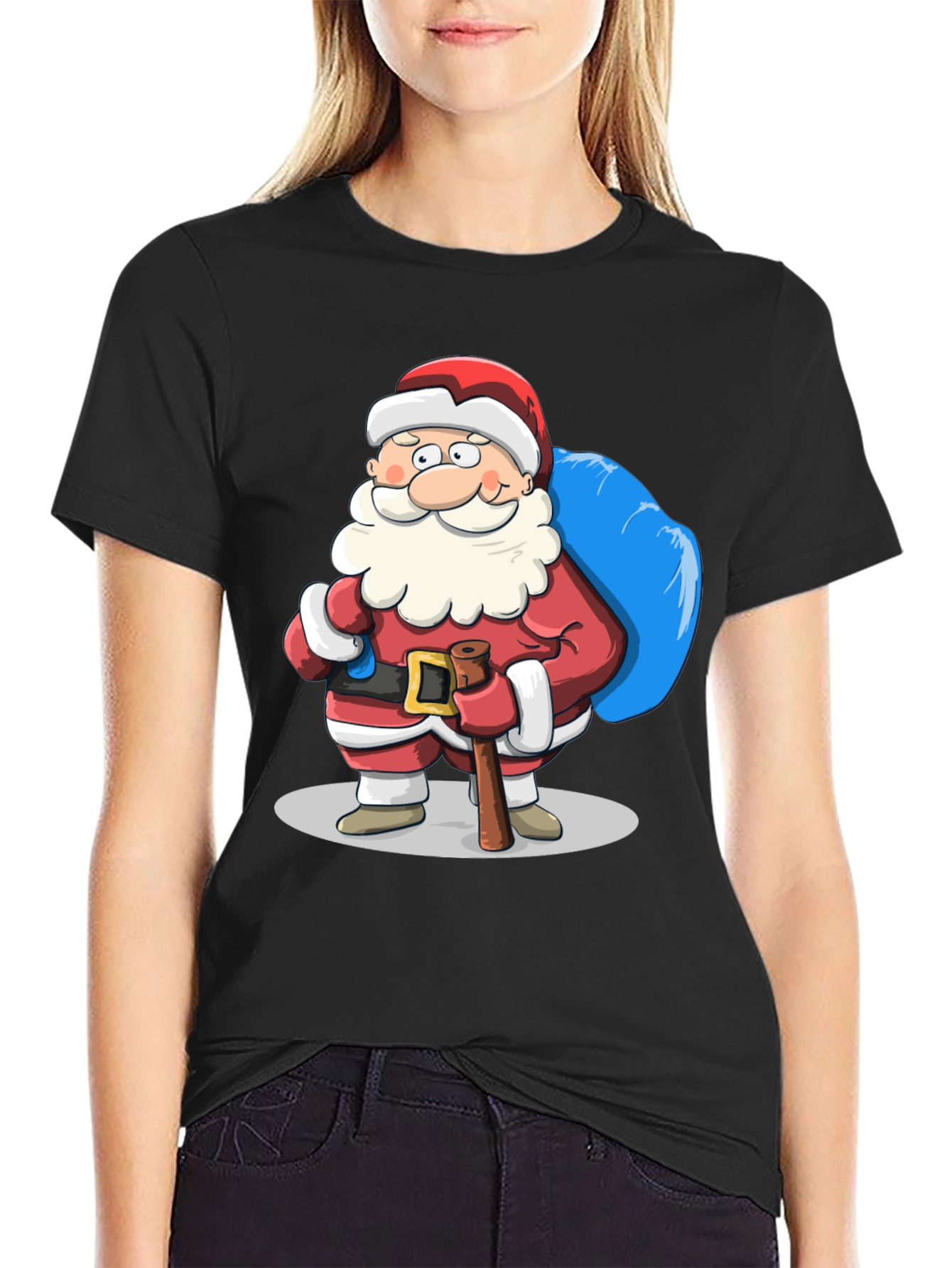 Santa Claus T-Shirt - Festive Holiday Apparel