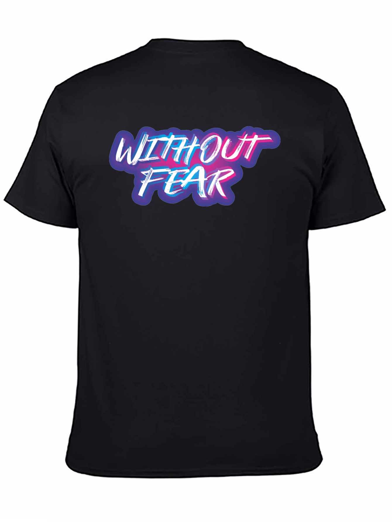 Without Fear Graphic Tee - Black Casual T-Shirt
