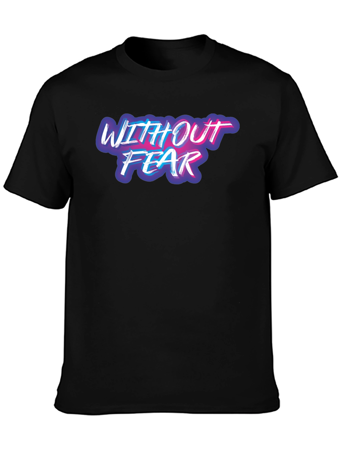 Without Fear Graphic Tee - Black Casual T-Shirt