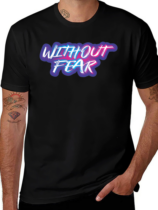 Without Fear Graphic Tee - Black Casual T-Shirt