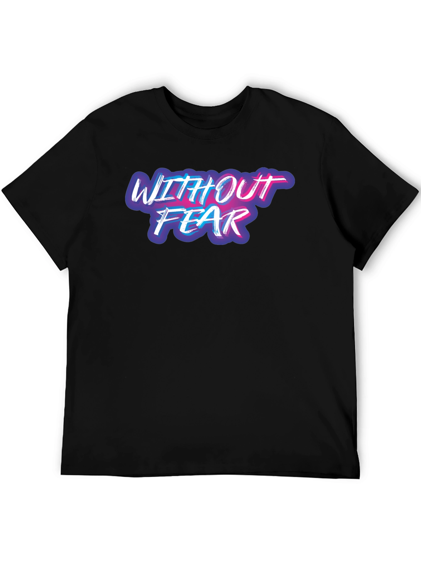 Without Fear Graphic Tee - Black Casual T-Shirt