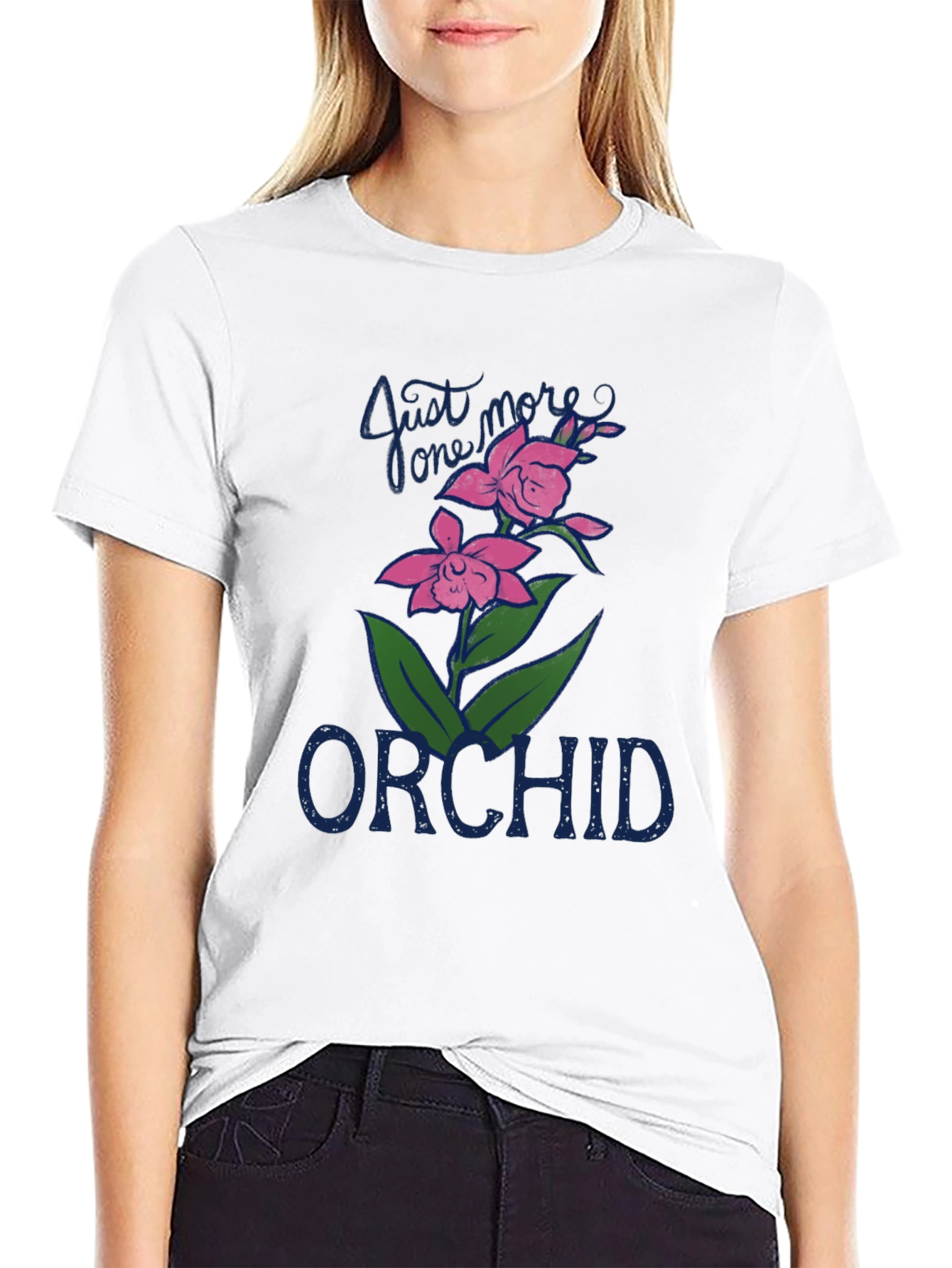 Just One More Orchid Graphic Tee