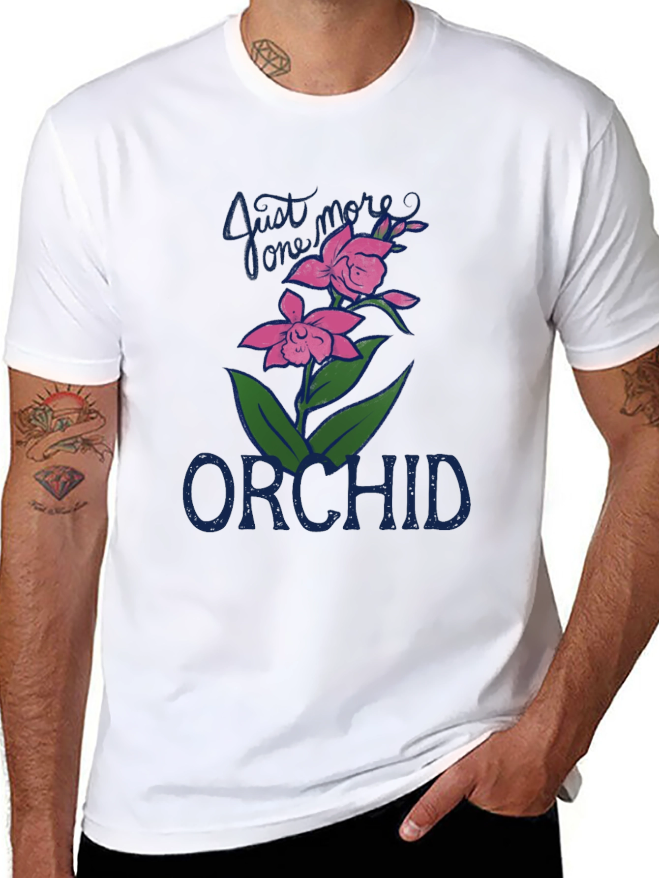 Just One More Orchid Graphic Tee