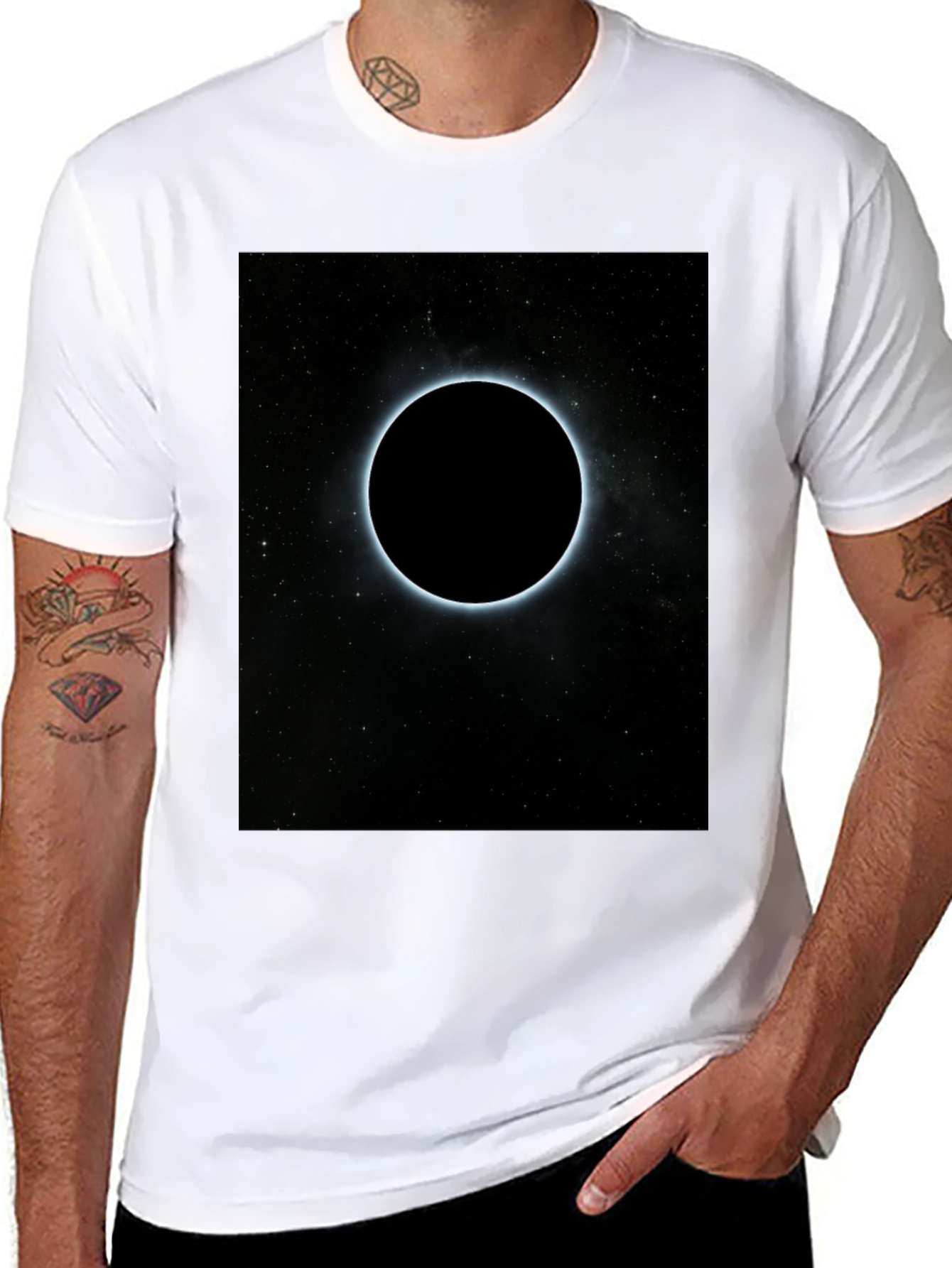 Total Solar Eclipse Graphic Black T-Shirt