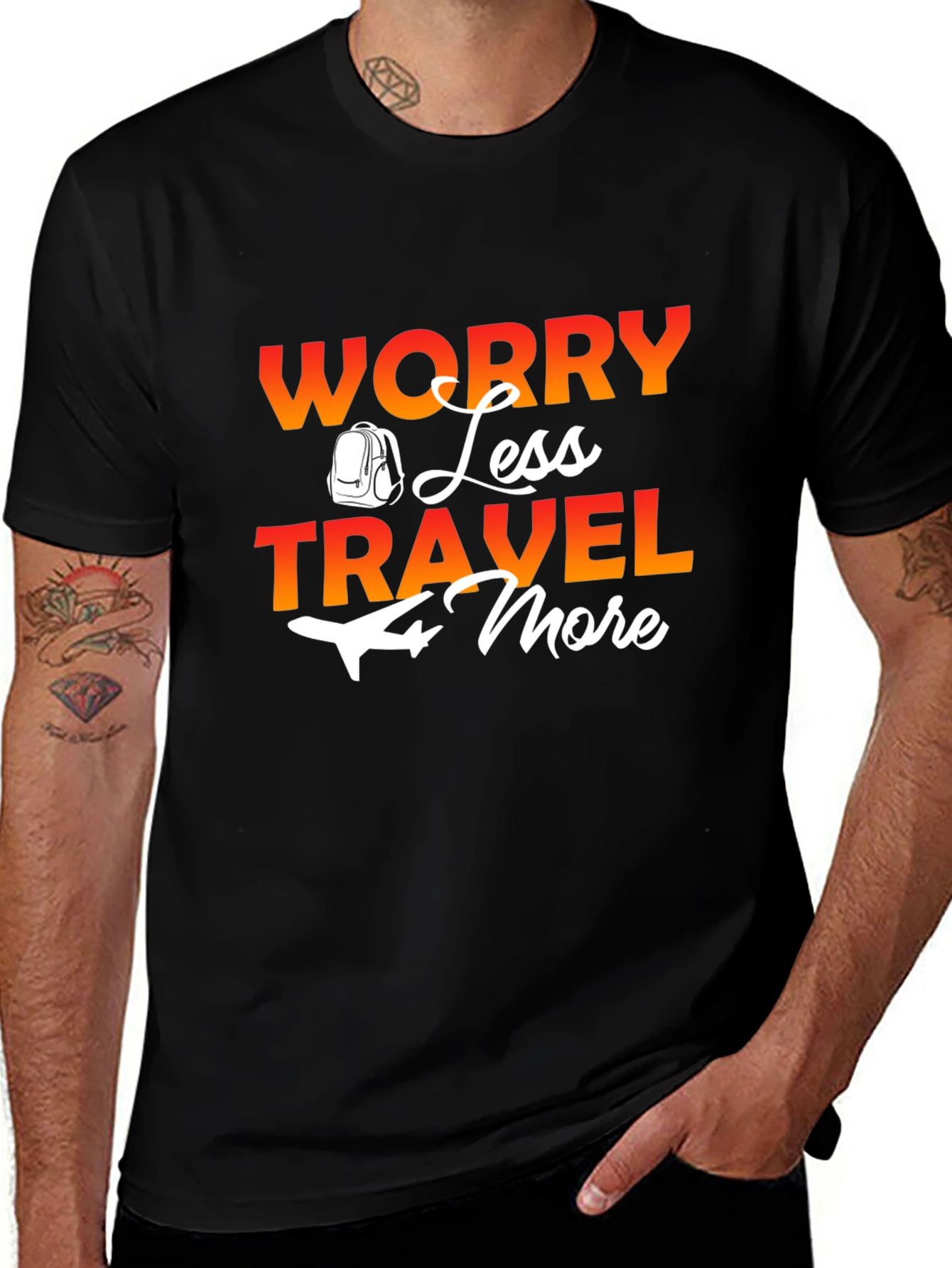 Worry Less Travel More Graphic Tee