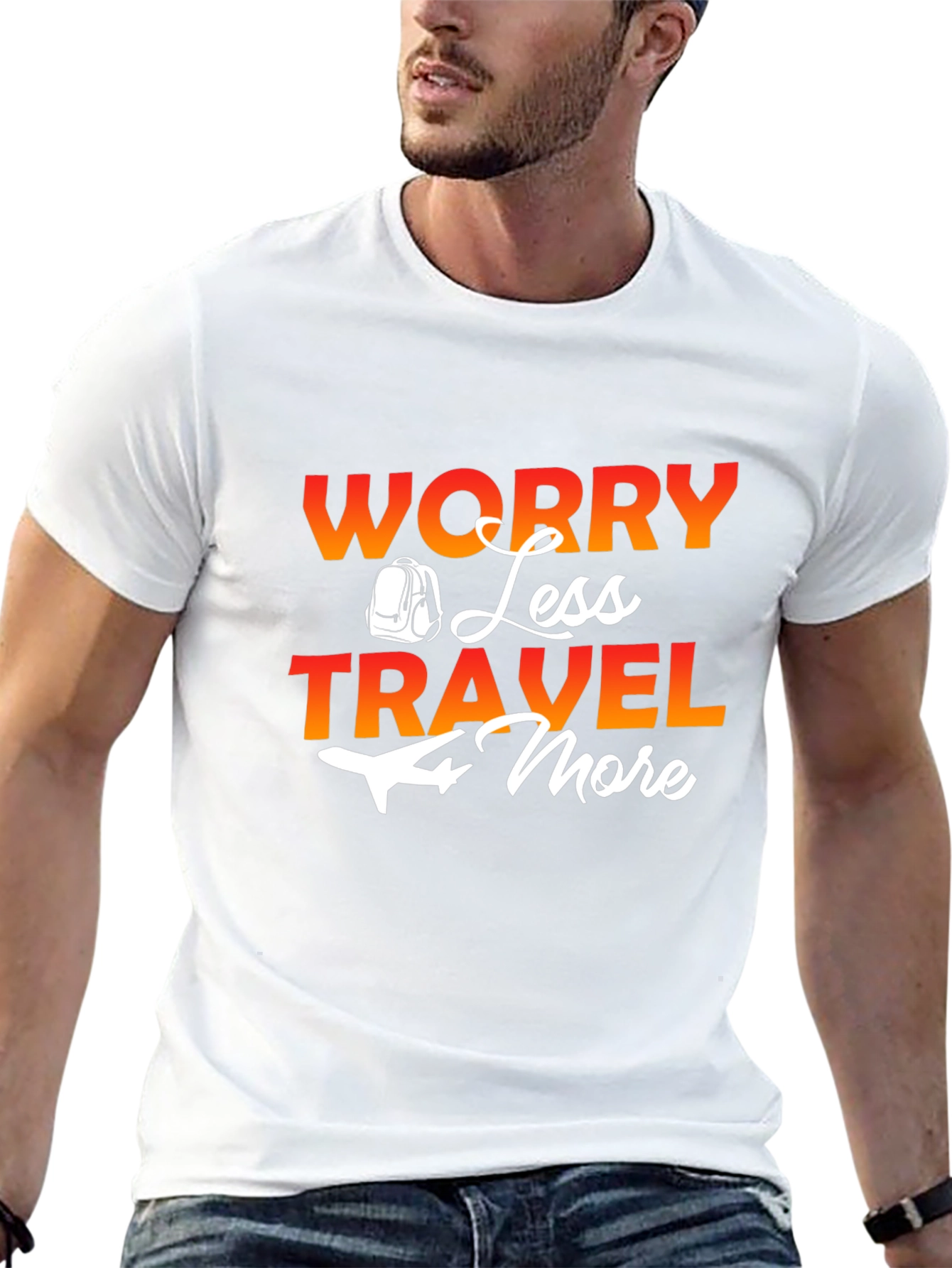 Worry Less Travel More Graphic Tee