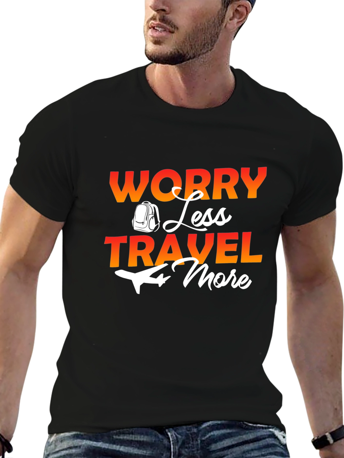 Worry Less Travel More Graphic Tee