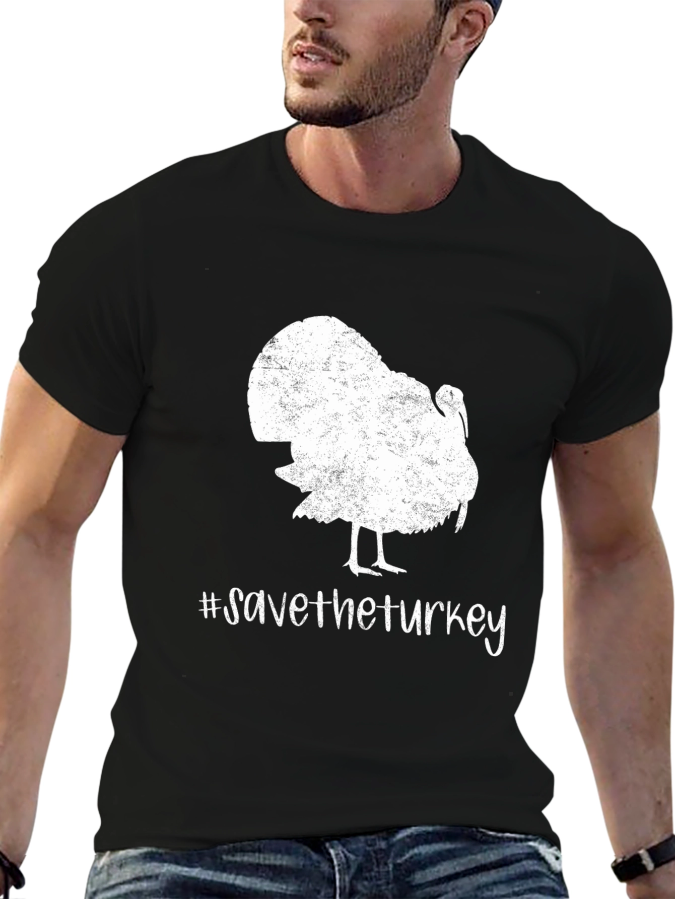 Save The Turkey Graphic T-Shirt