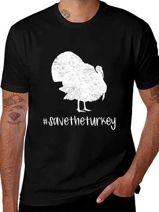 Save The Turkey Graphic T-Shirt