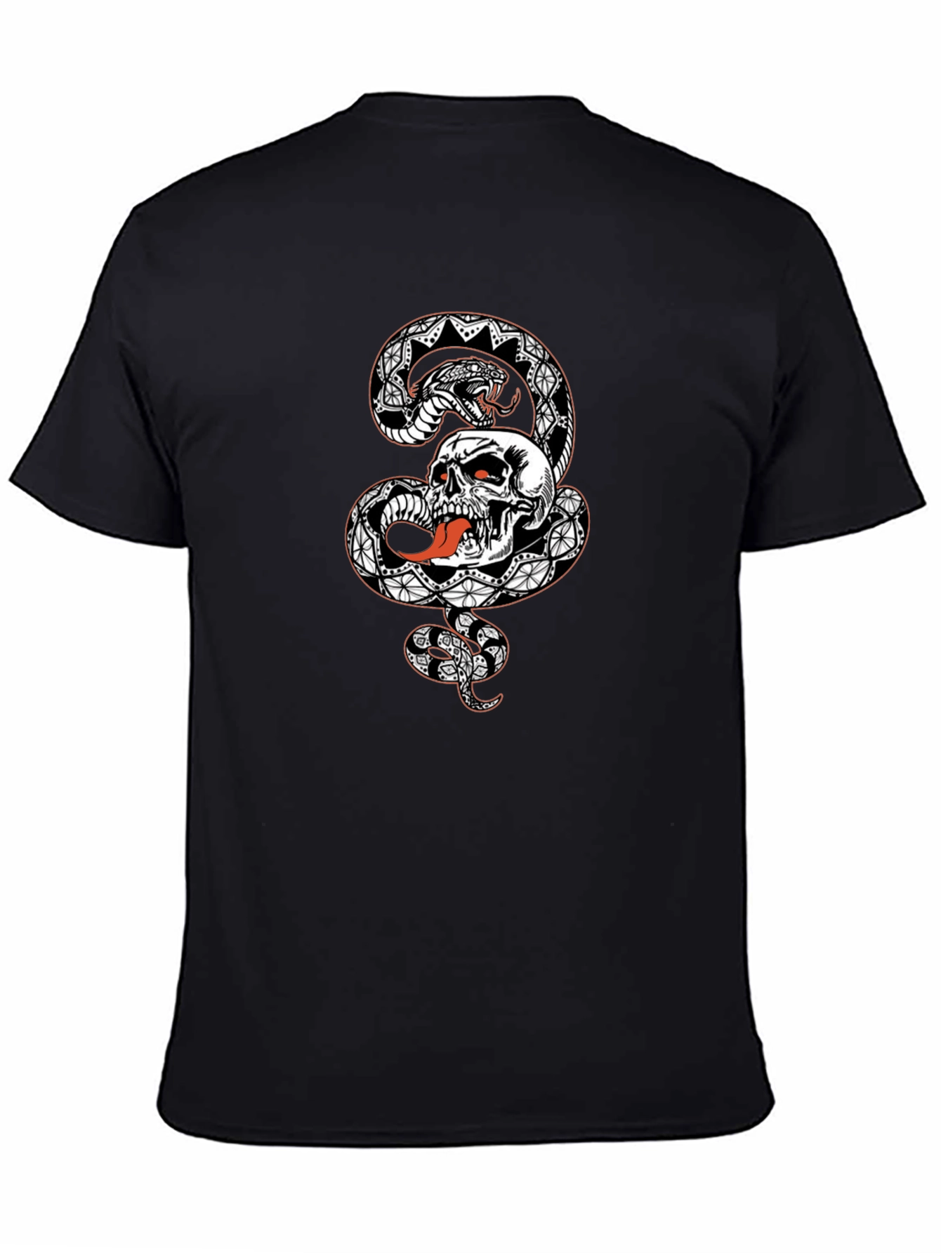 Skull & Snake Graphic Tee - Bold Style