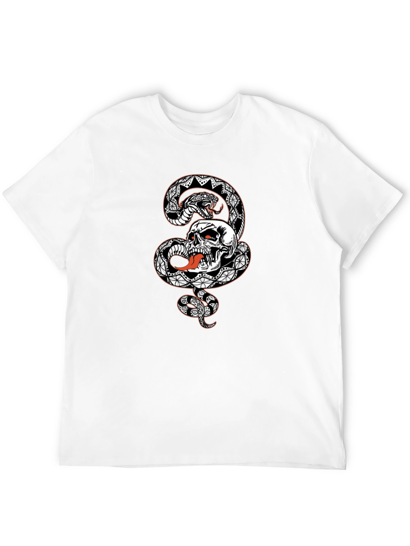 Skull & Snake Graphic Tee - Bold Style