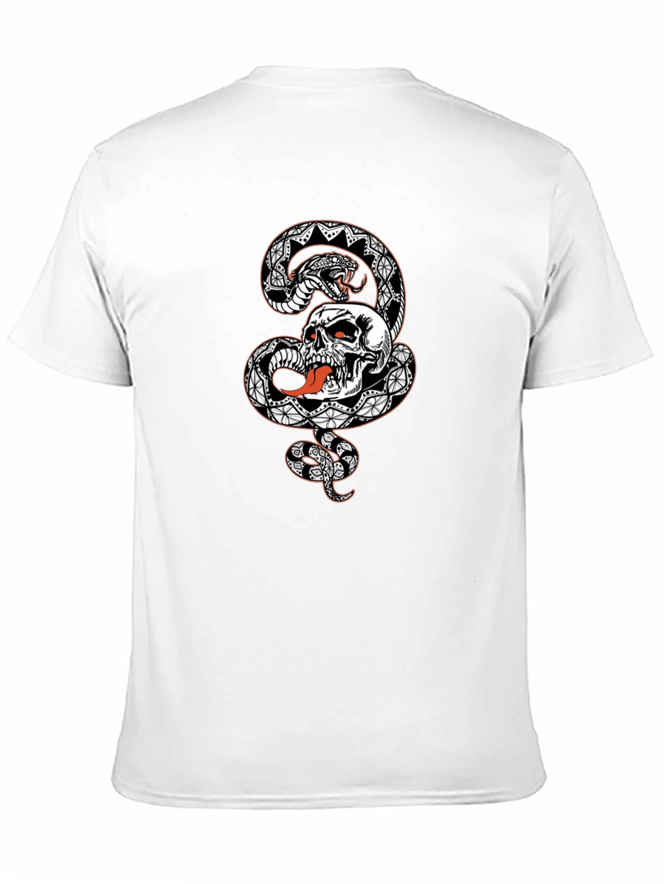 Skull & Snake Graphic Tee - Bold Style