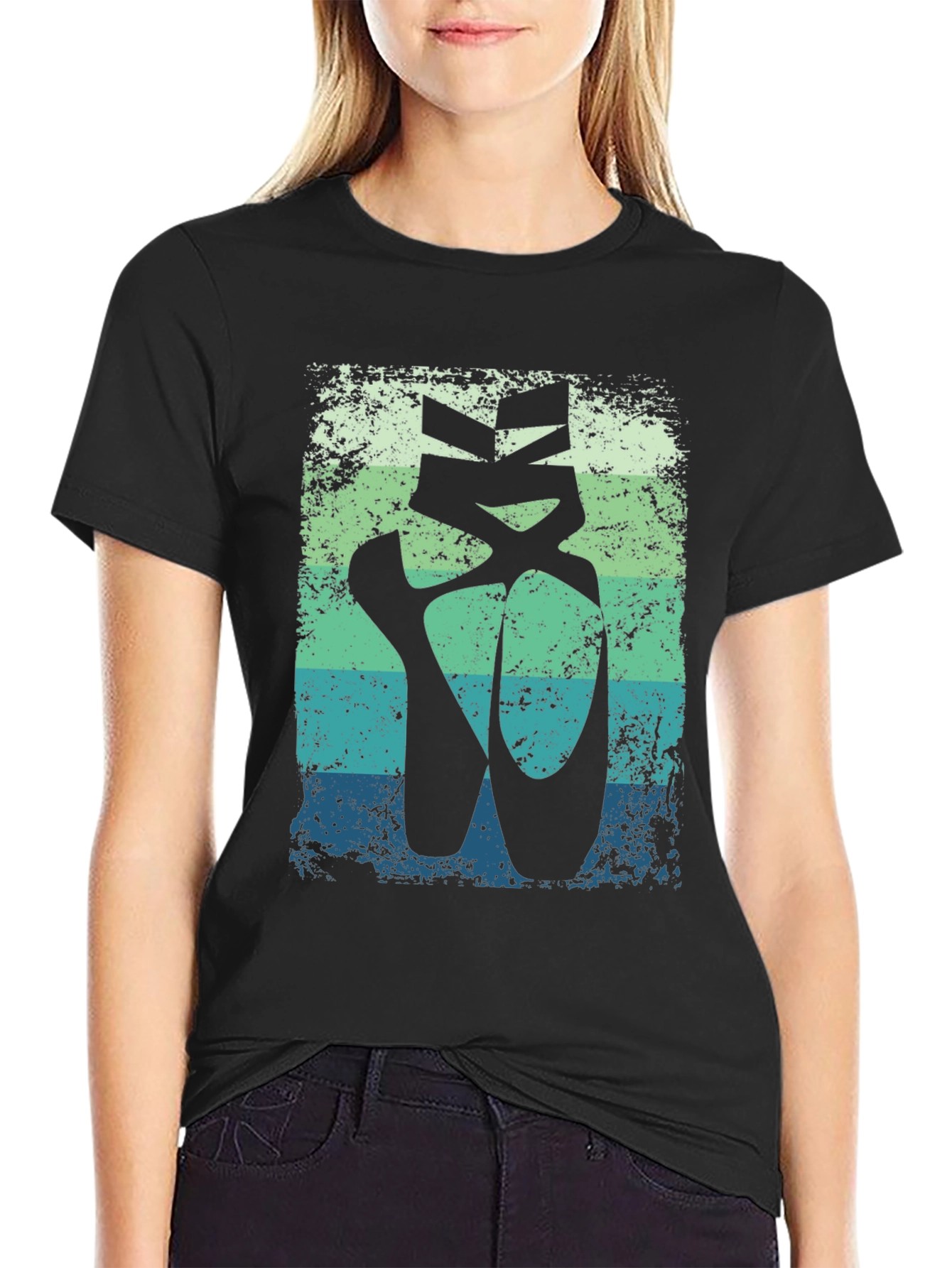 Ballet Shoe Graphic Tee - Soft Cotton Comfort