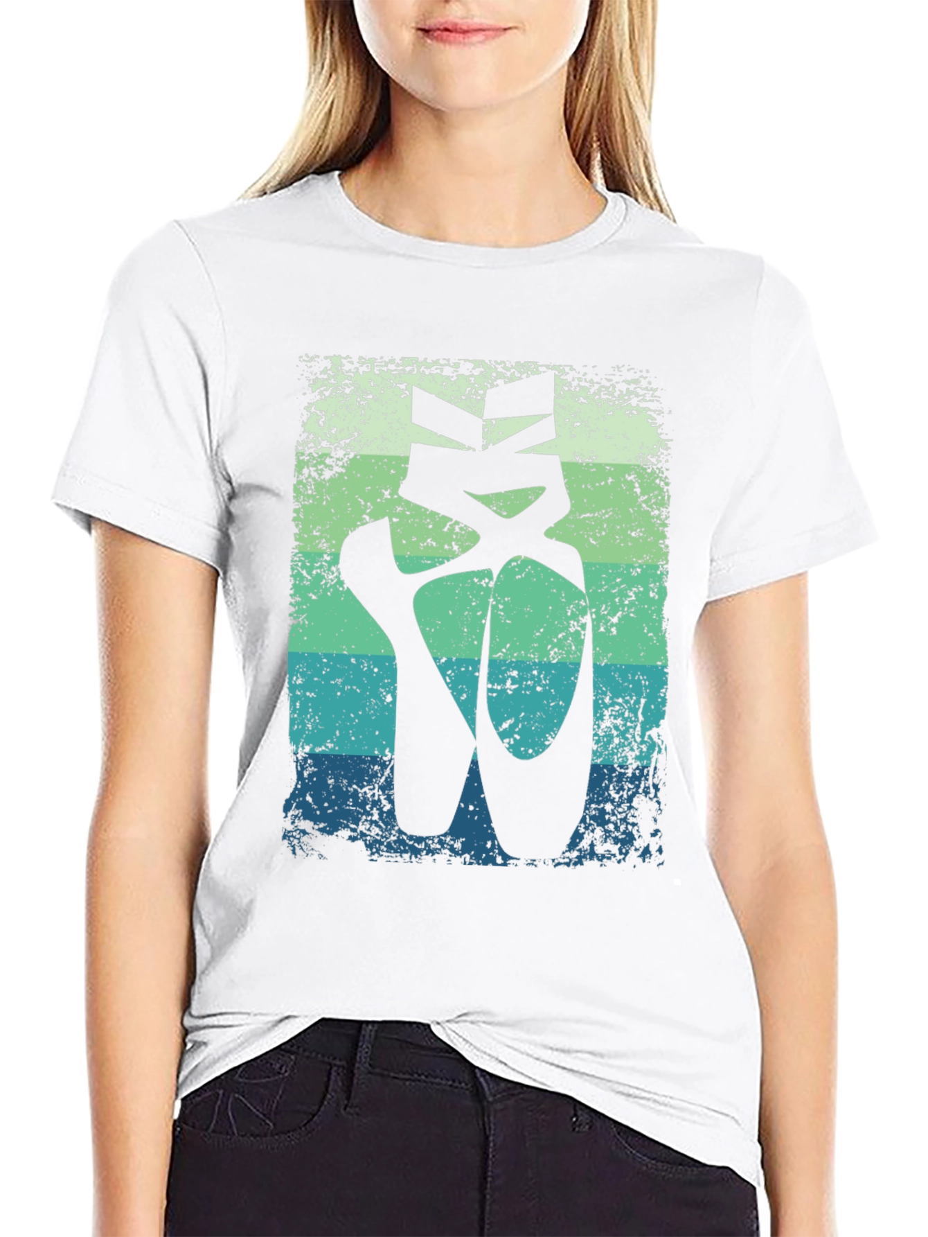 Ballet Shoe Graphic Tee - Soft Cotton Comfort