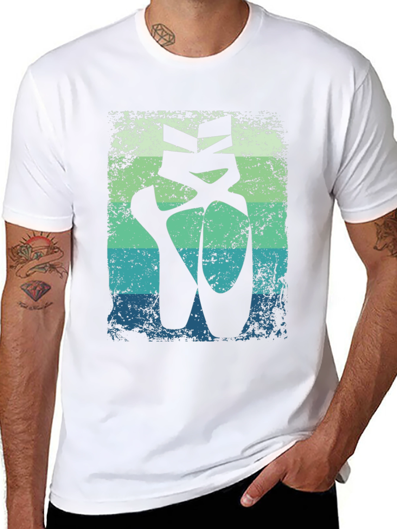 Ballet Shoe Graphic Tee - Soft Cotton Comfort