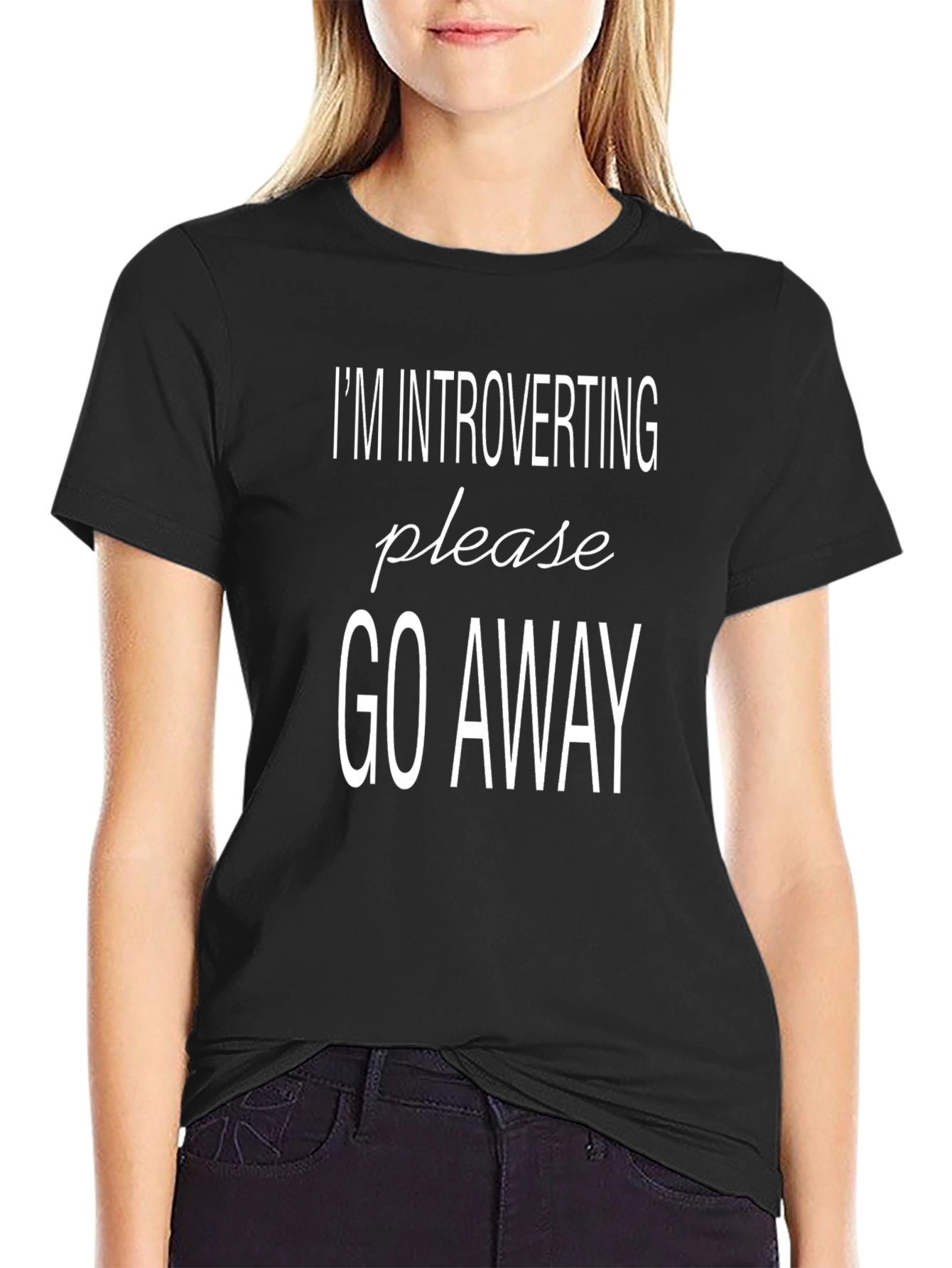 Introverting Graphic Tee: Leave Me Alone T-Shirt