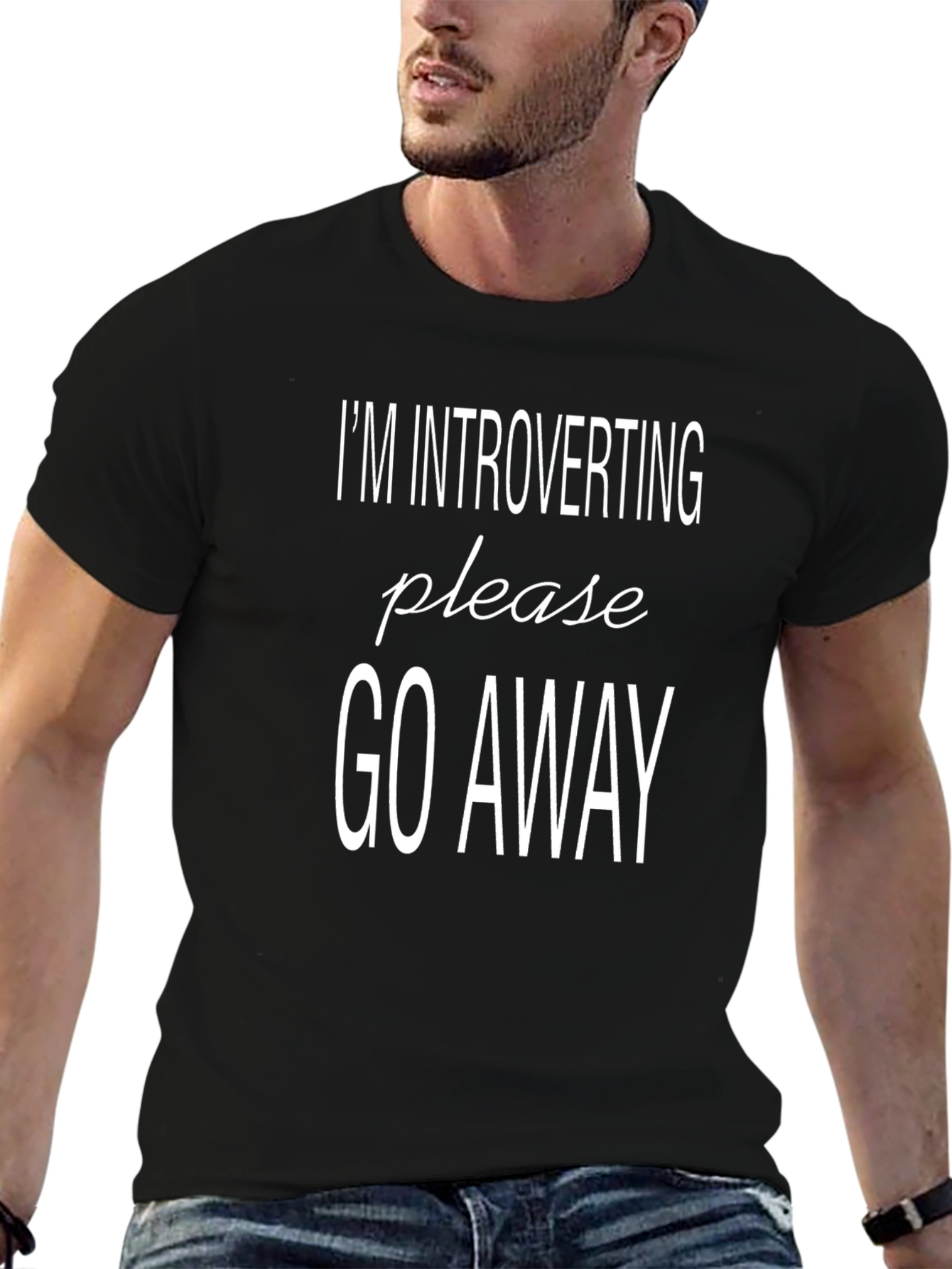 Introverting Graphic Tee: Leave Me Alone T-Shirt