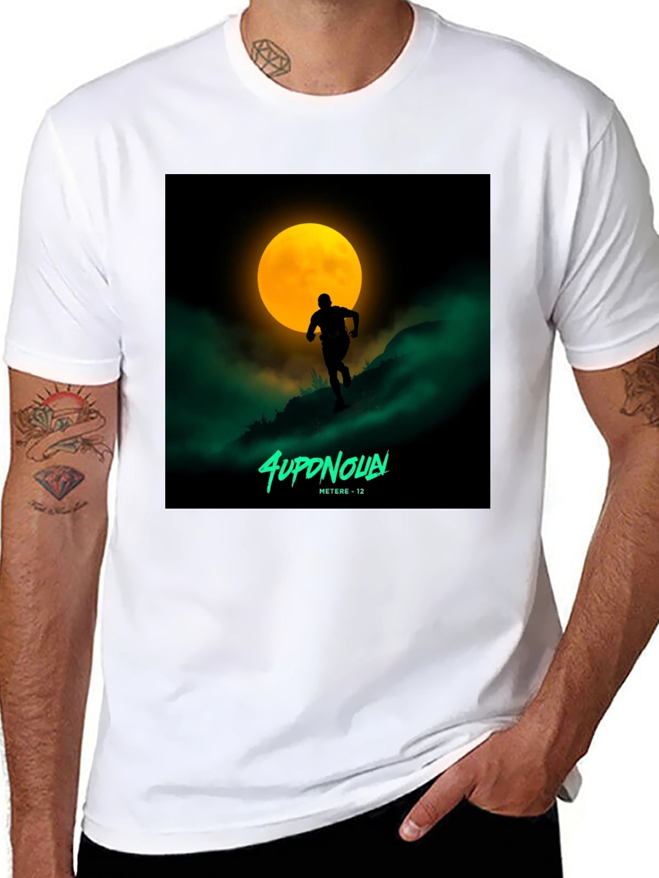 Moon Runner Graphic Tee - Night Run T-Shirt