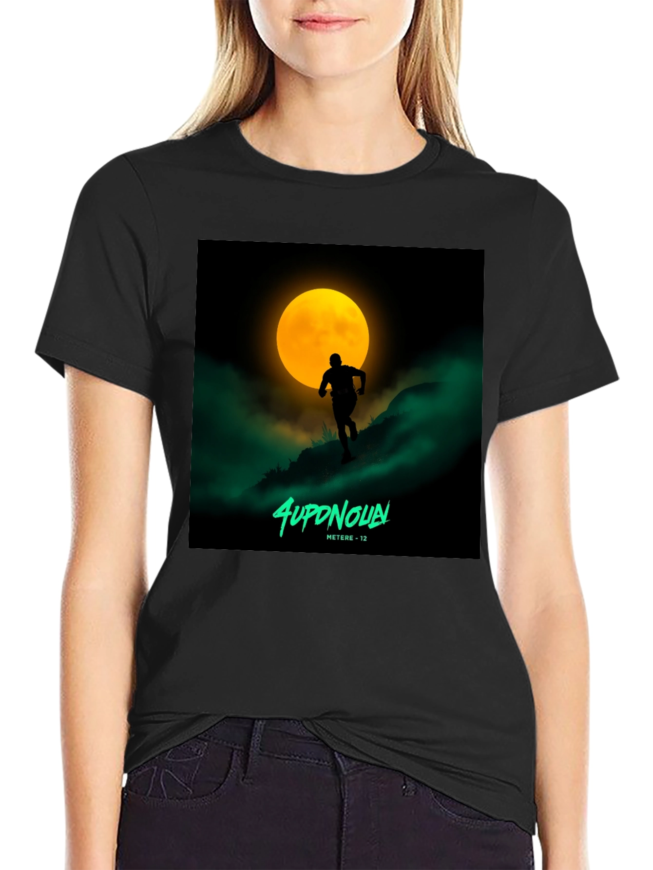 Moon Runner Graphic Tee - Night Run T-Shirt
