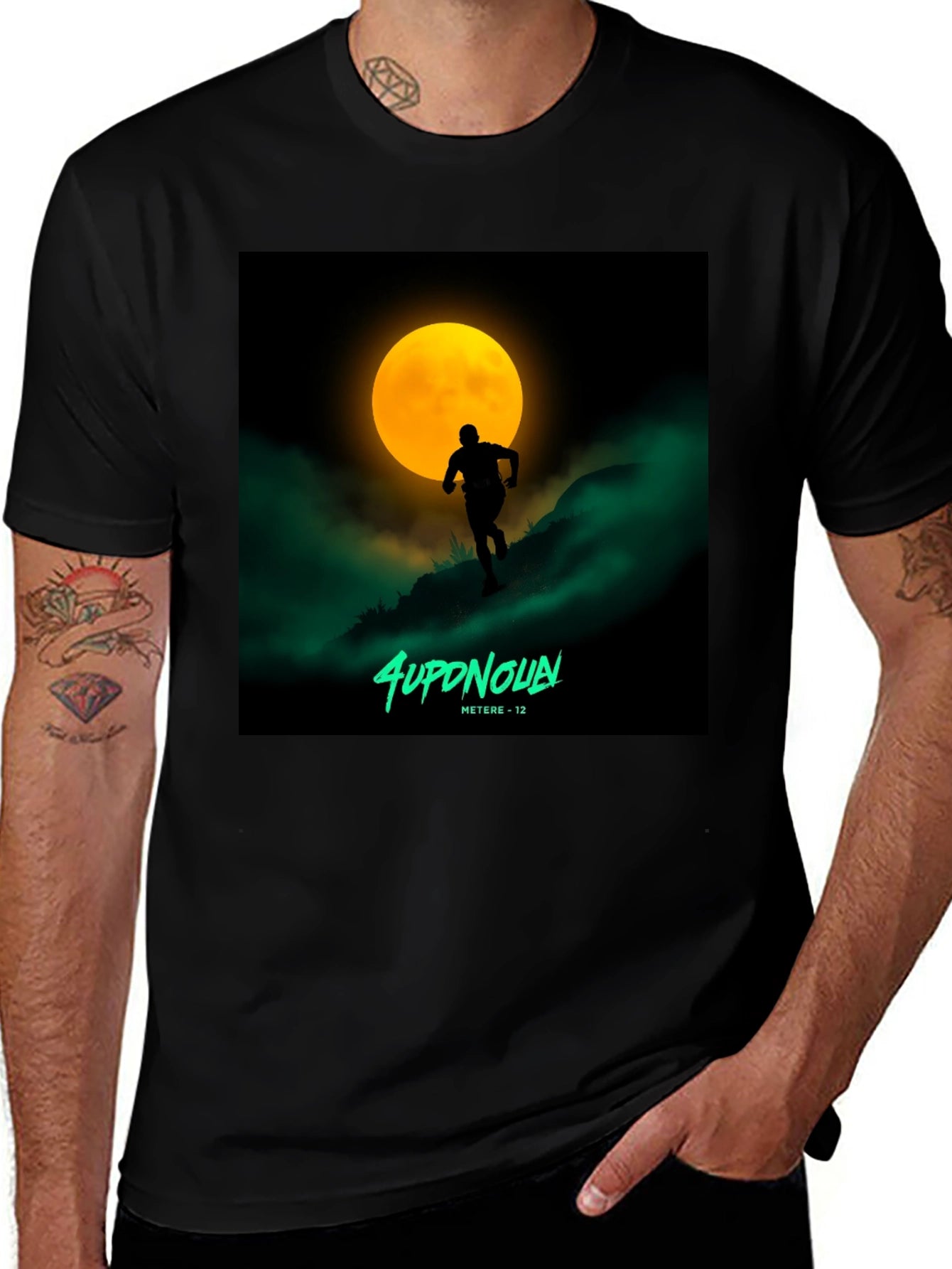 Moon Runner Graphic Tee - Night Run T-Shirt