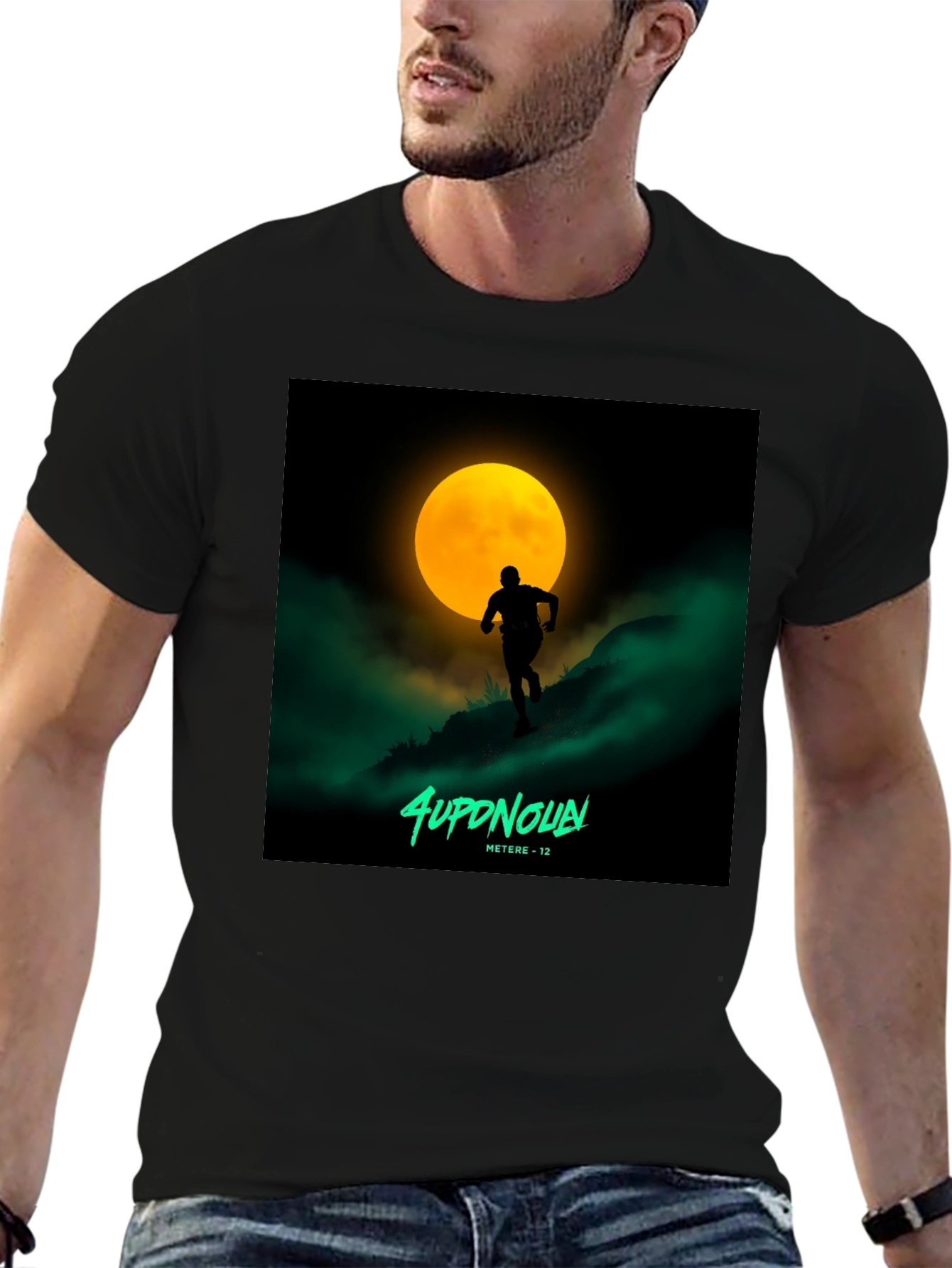 Moon Runner Graphic Tee - Night Run T-Shirt