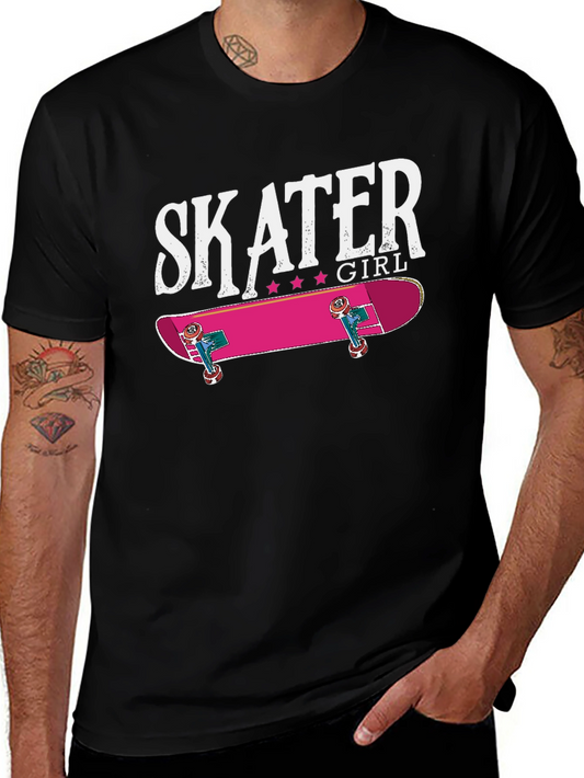 Skater Girl Graphic Tee - Cool Skateboard T-Shirt