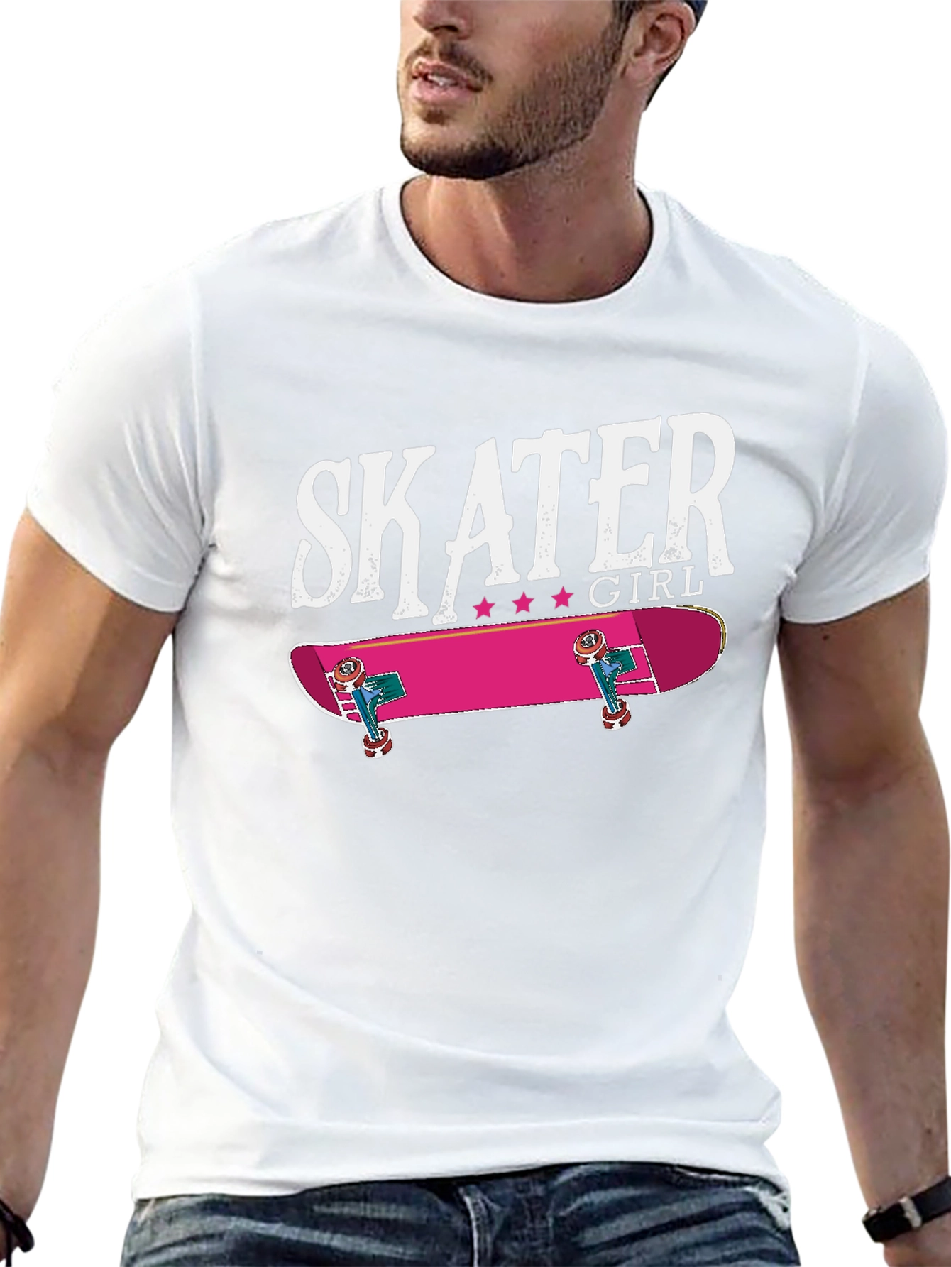 Skater Girl Graphic Tee - Cool Skateboard T-Shirt